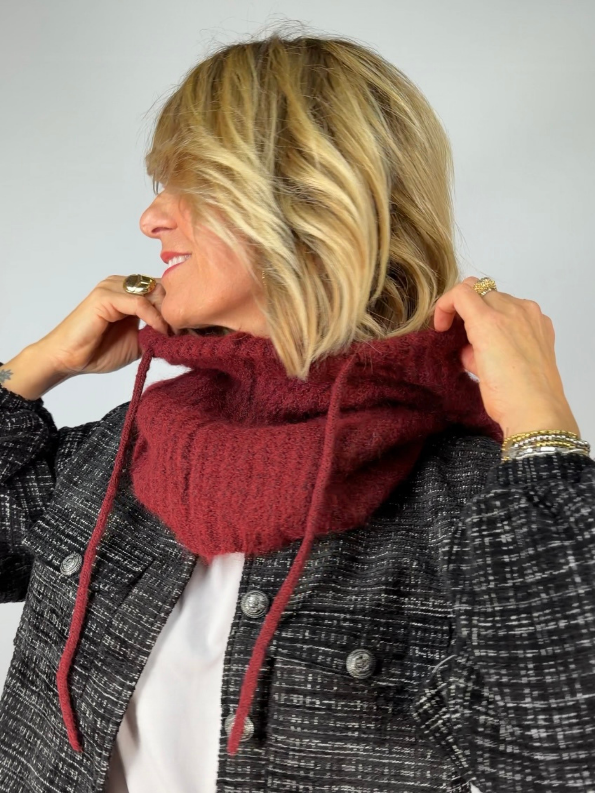 Cagoule CLARISSE bordeaux