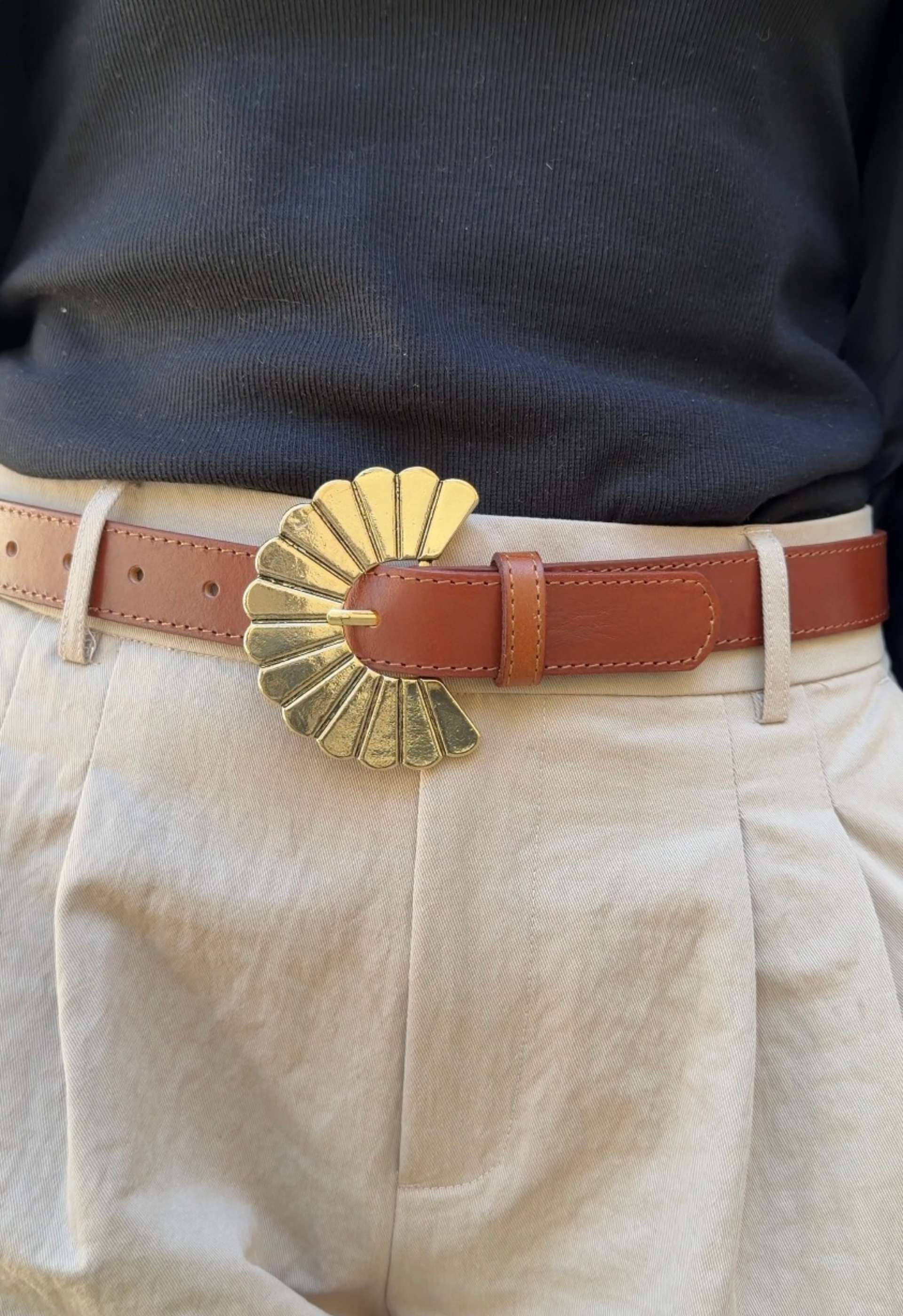 Ceinture Oria Camel