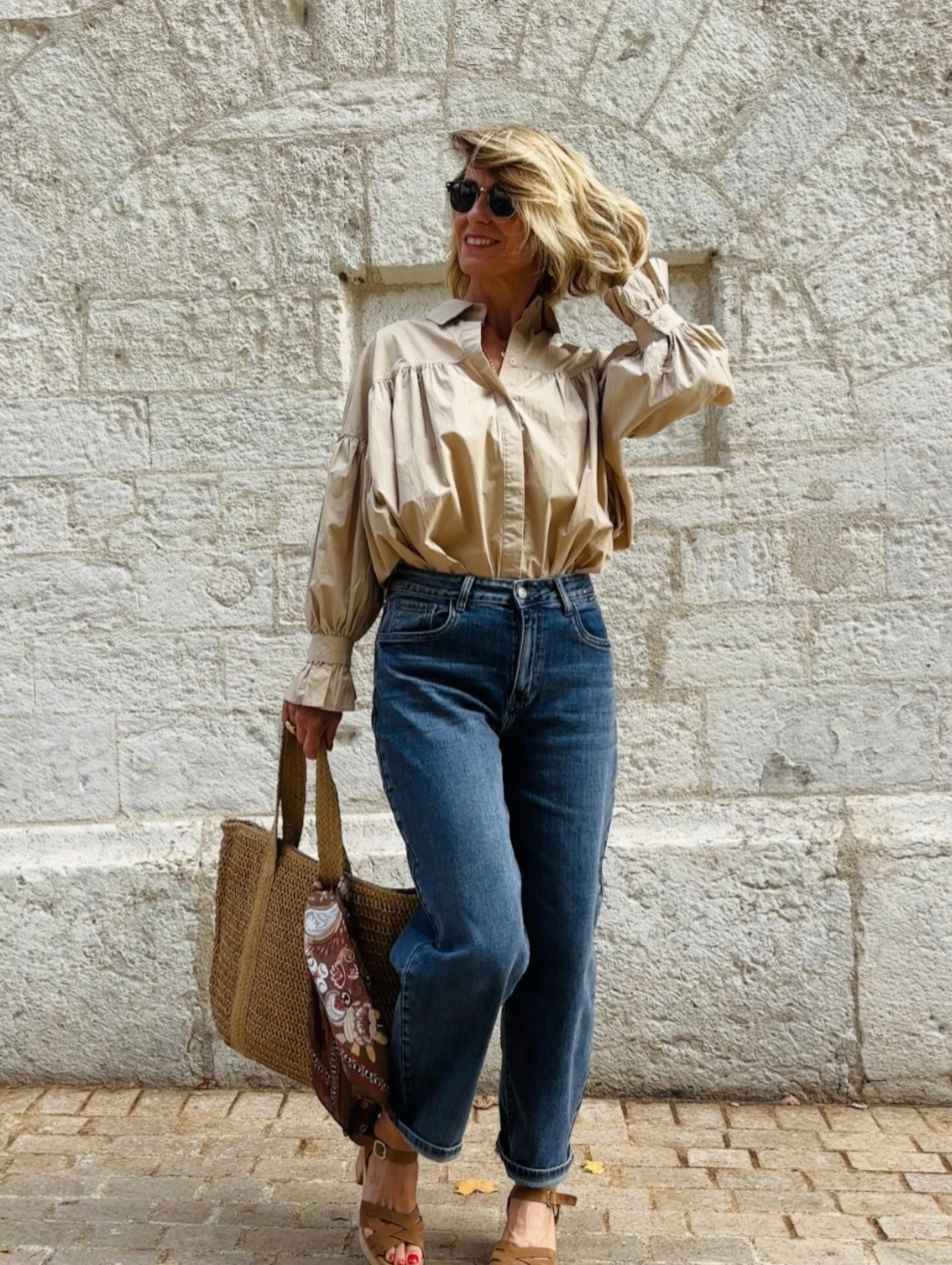 Chemise CAROLINE Camel