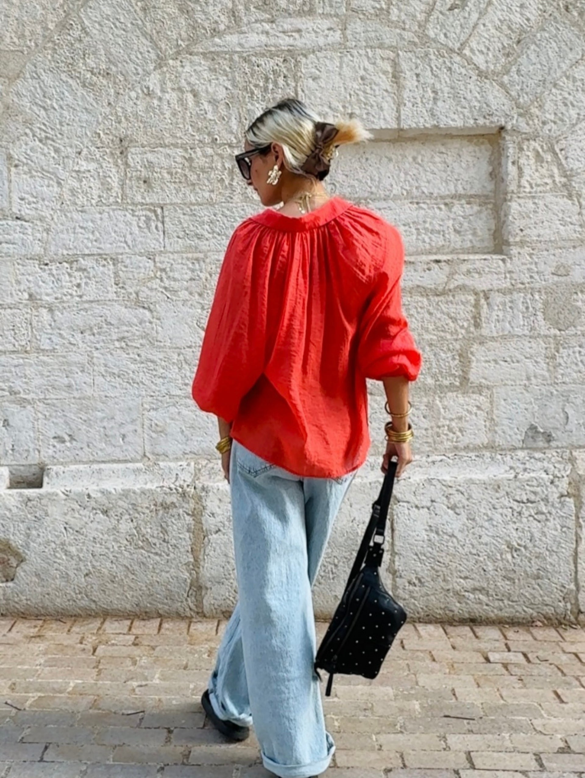 Chemise ISABELLE rouge