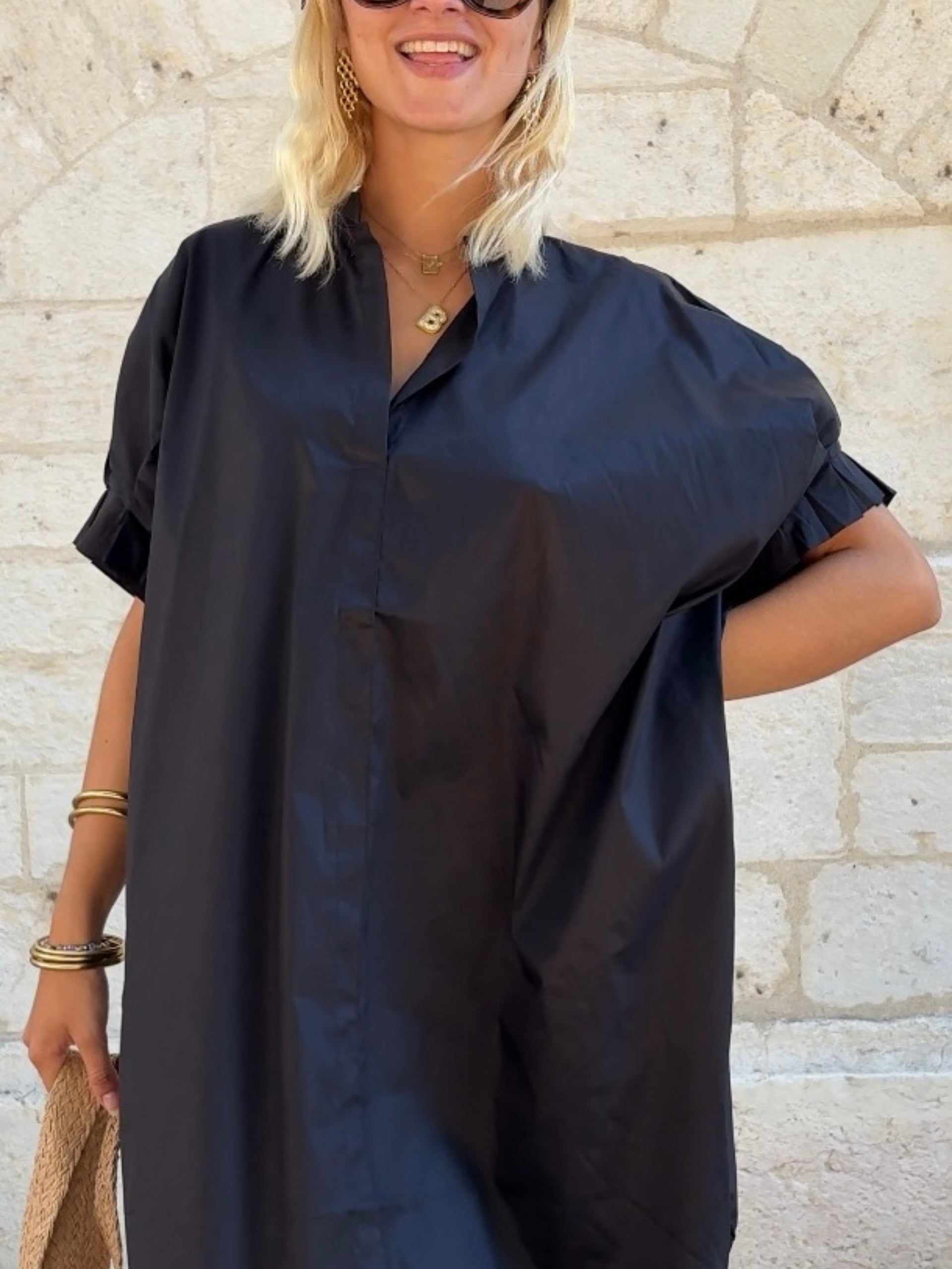 Robe Chemise THÉA noir