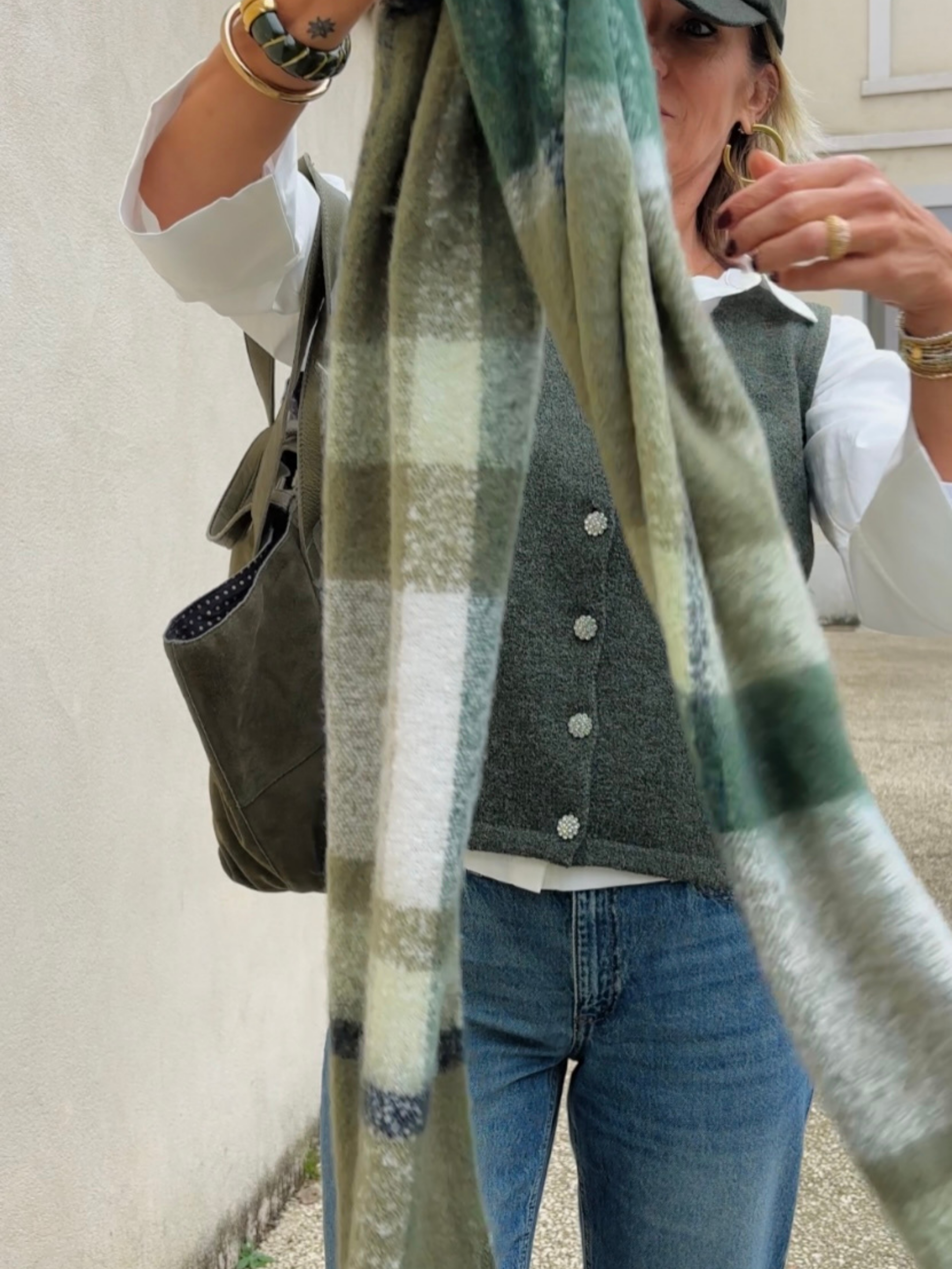 Écharpe LILIANE Verte