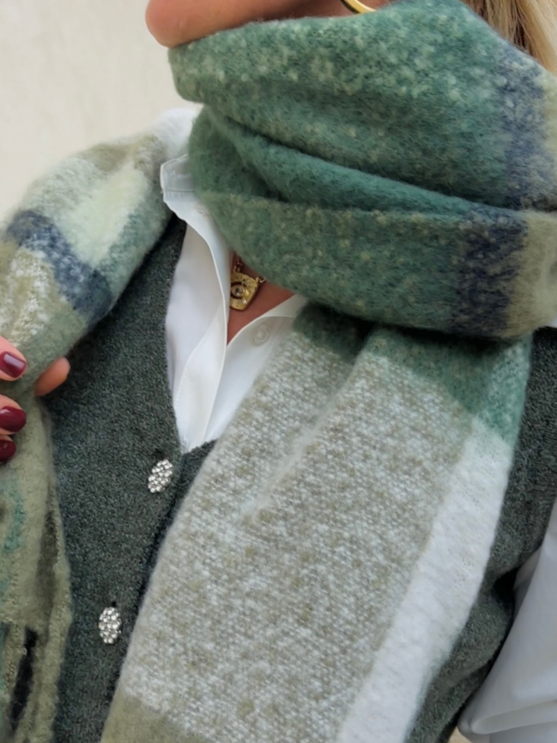 Écharpe LILIANE Verte