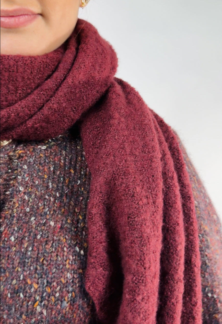 Écharpe Elsa Bordeaux
