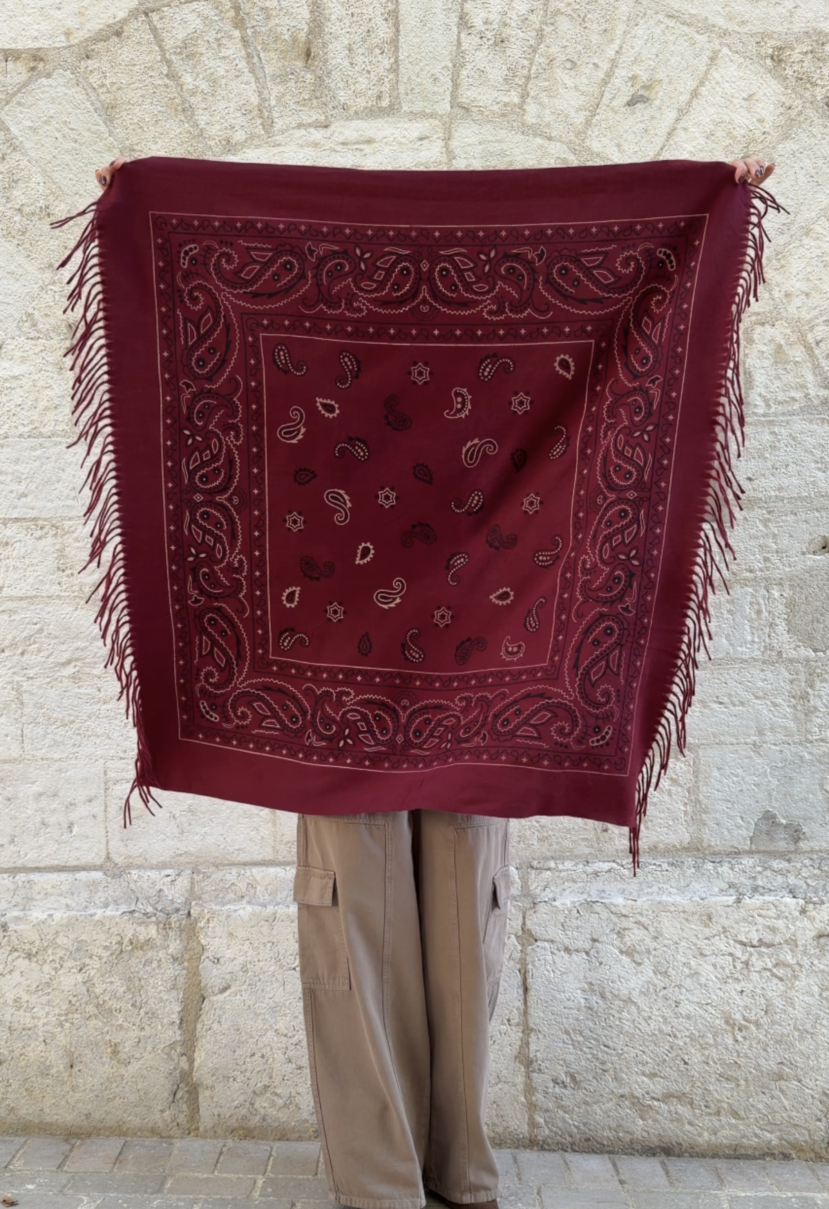 Écharpe Zelie bordeaux