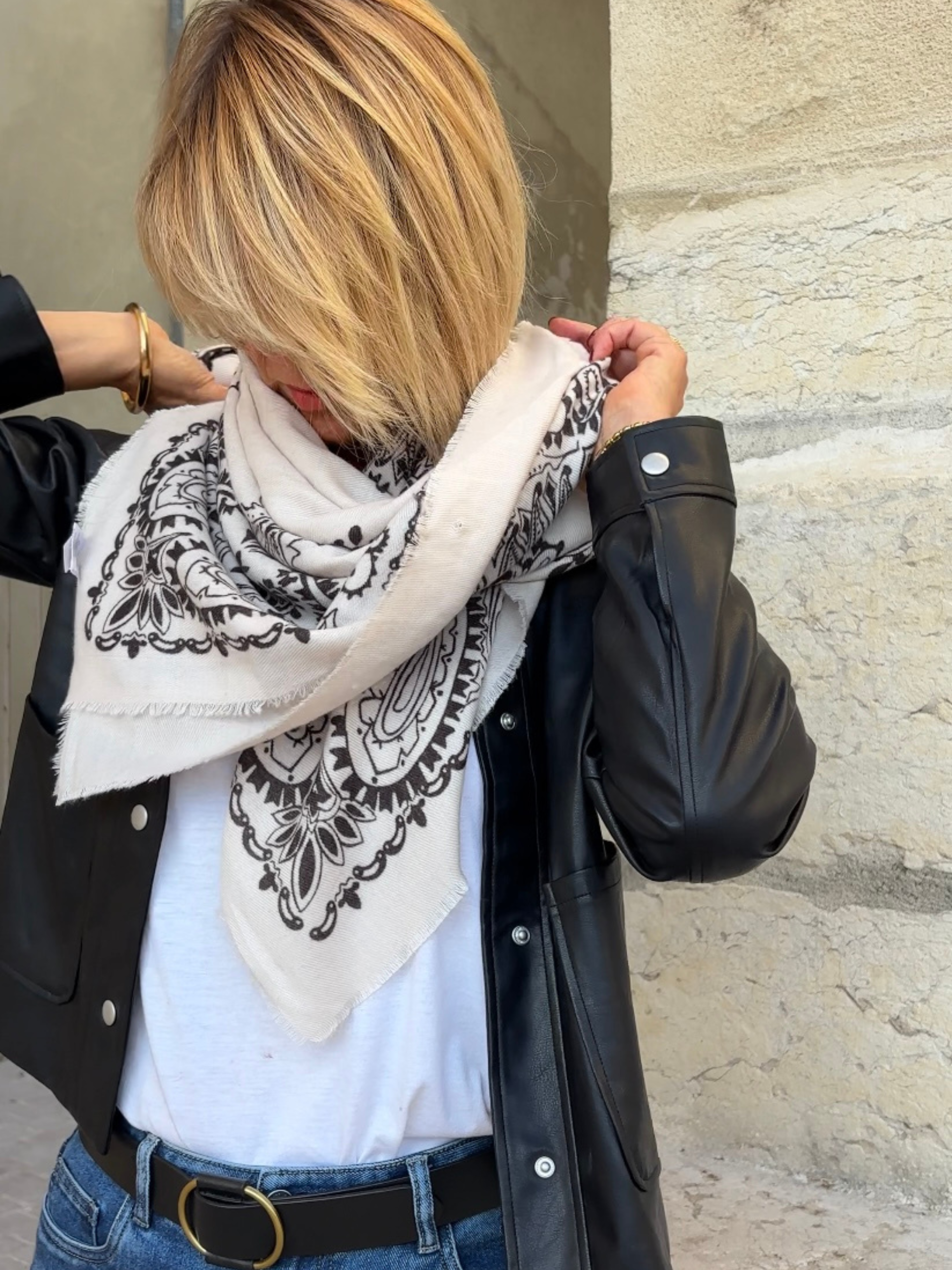 Foulard CAMILLE Blanc