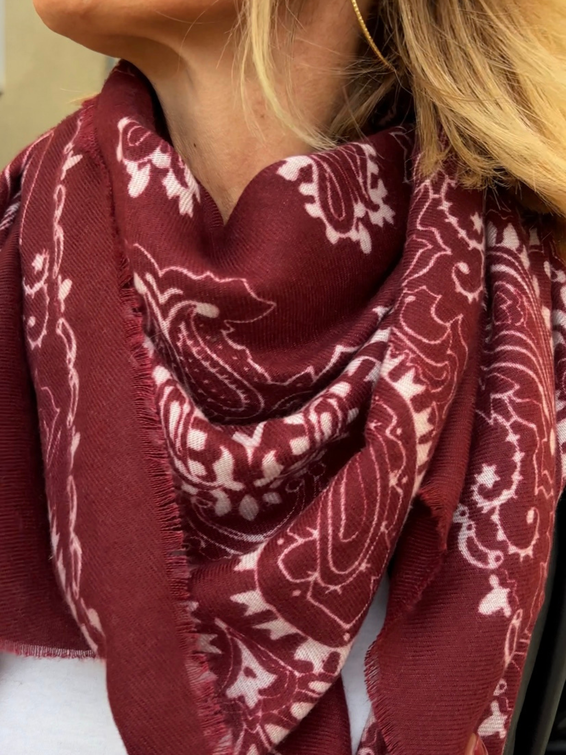 Foulard CAMILLE Bordeaux