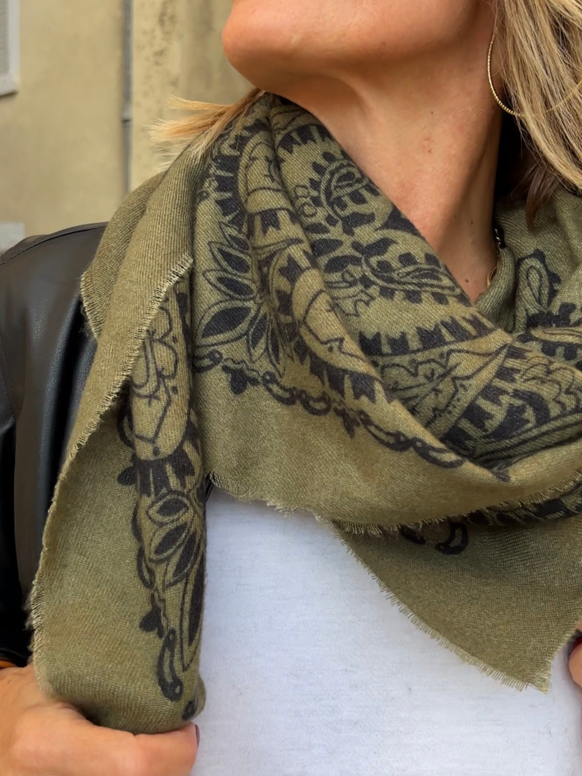 Foulard CAMILLE Kaki