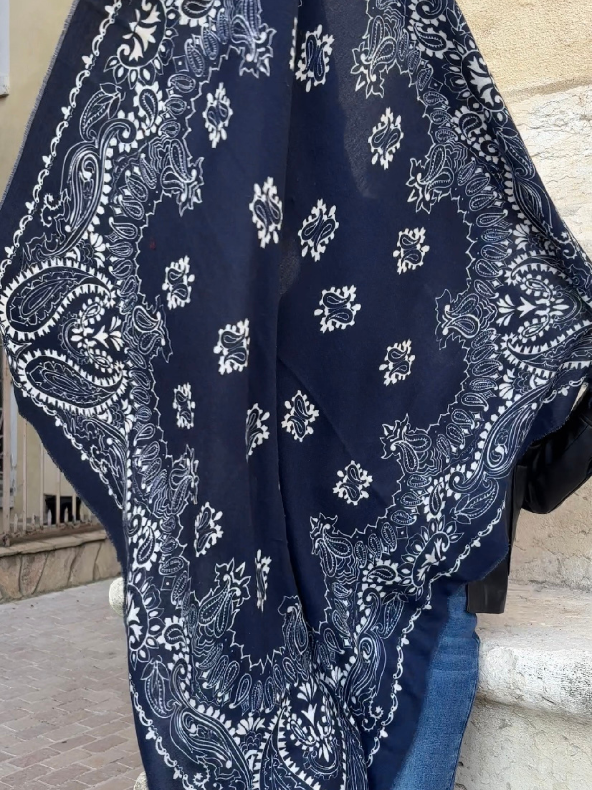 Foulard CAMILLE Marine