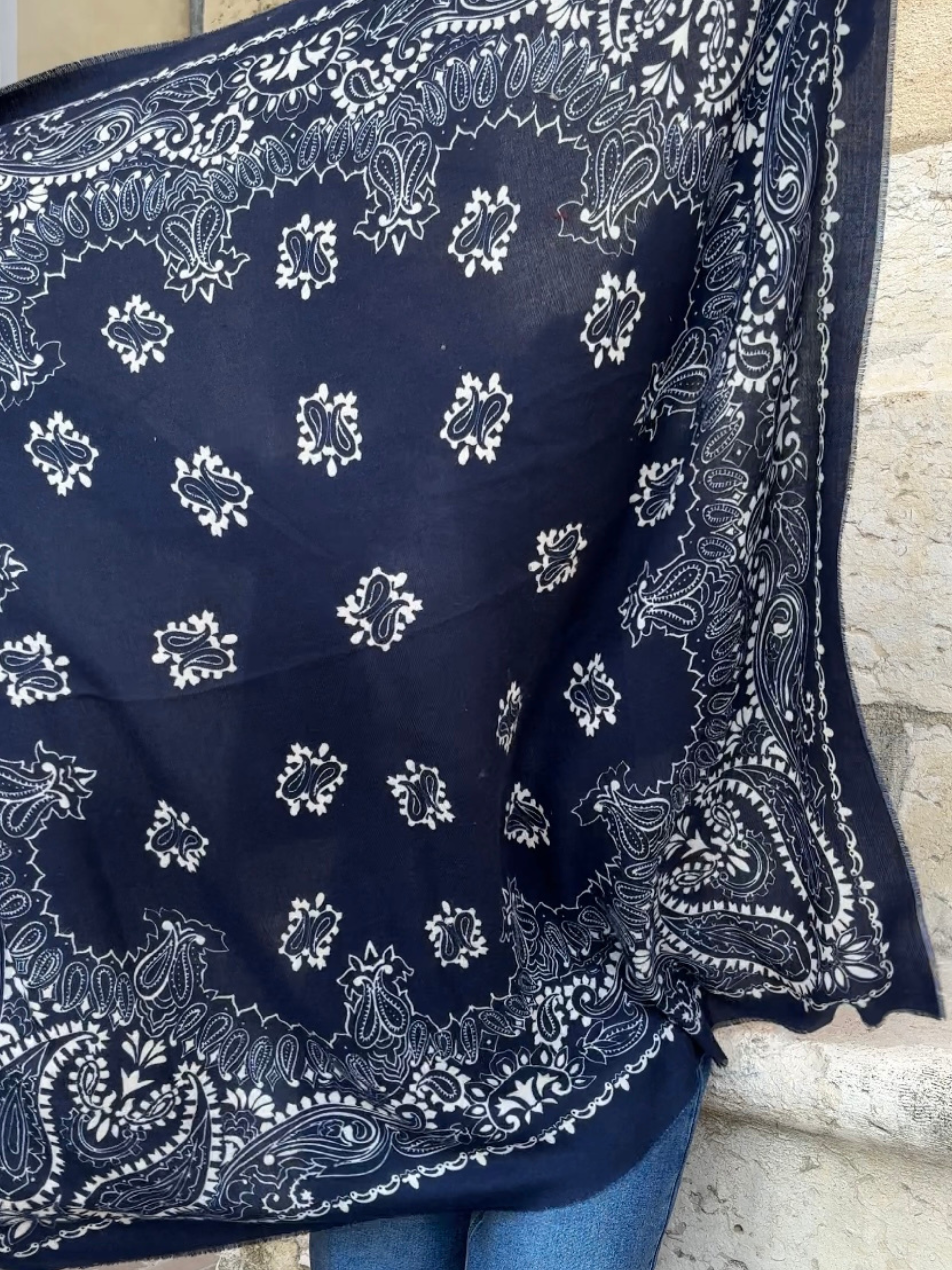 Foulard CAMILLE Marine