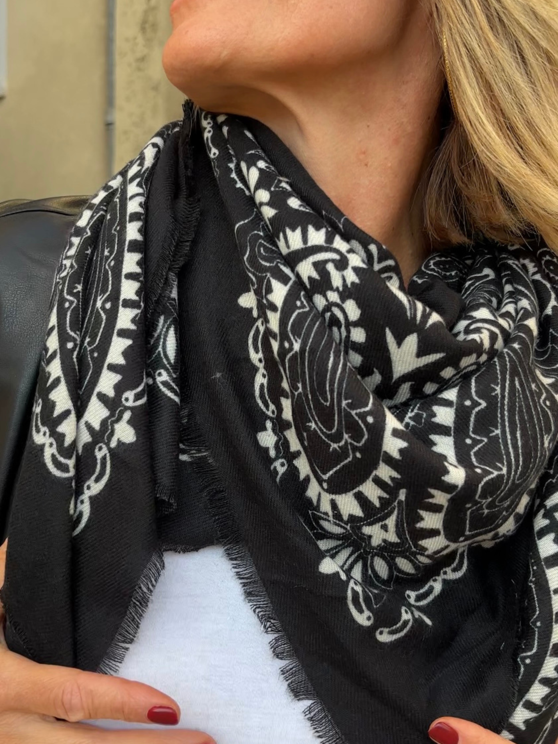 Foulard CAMILLE Noir