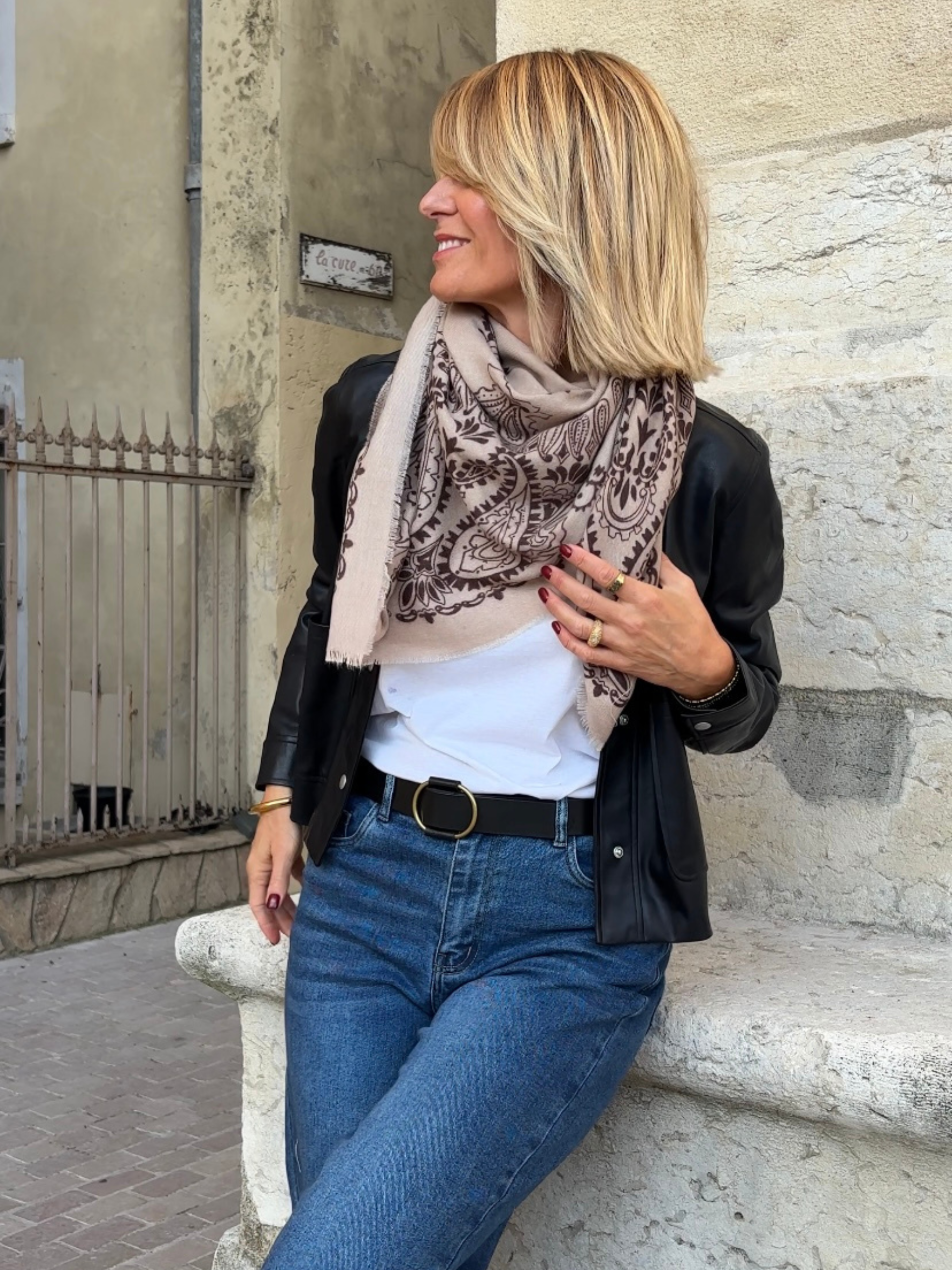 Foulard CAMILLE Taupe