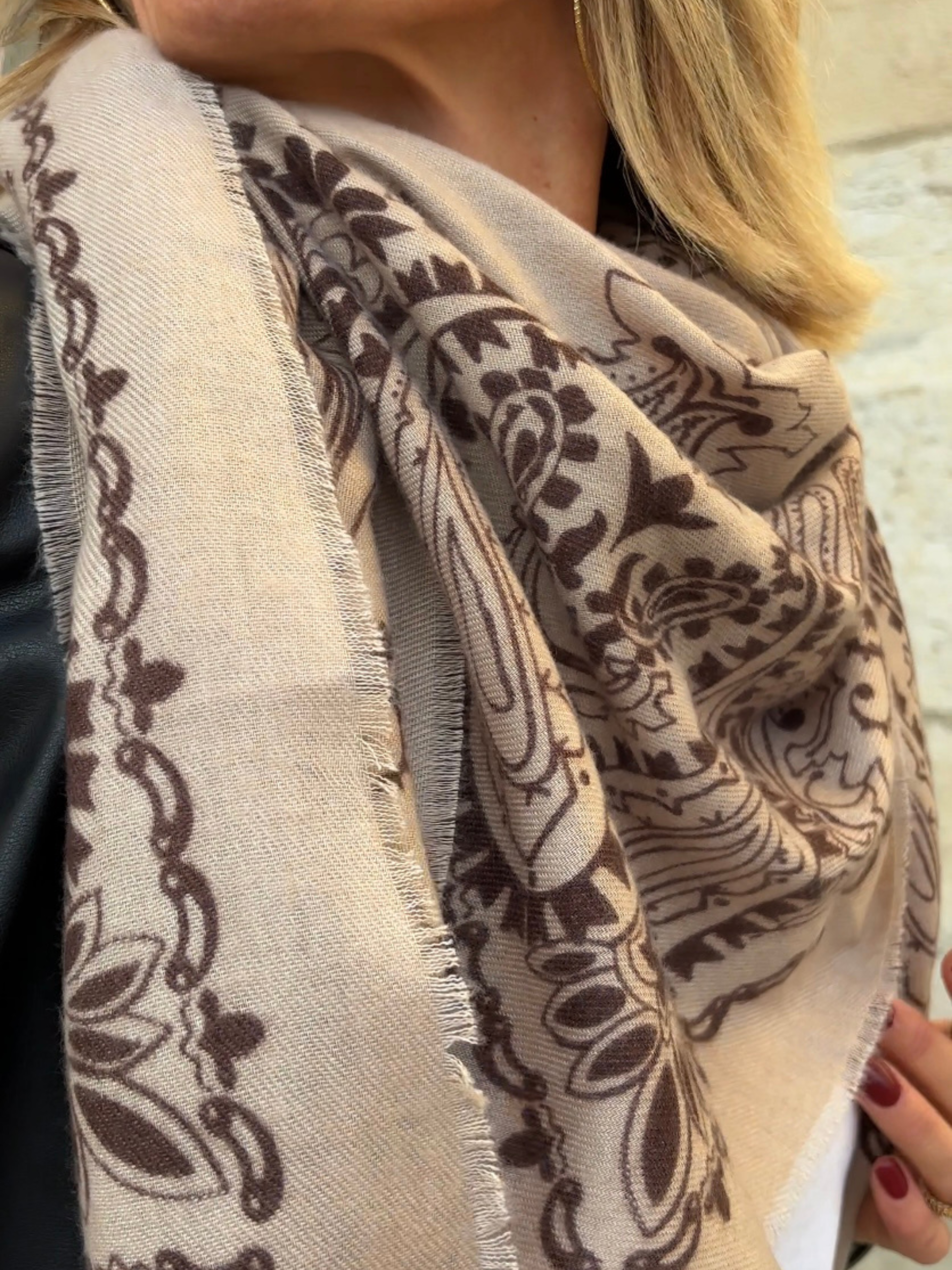 Foulard CAMILLE Taupe