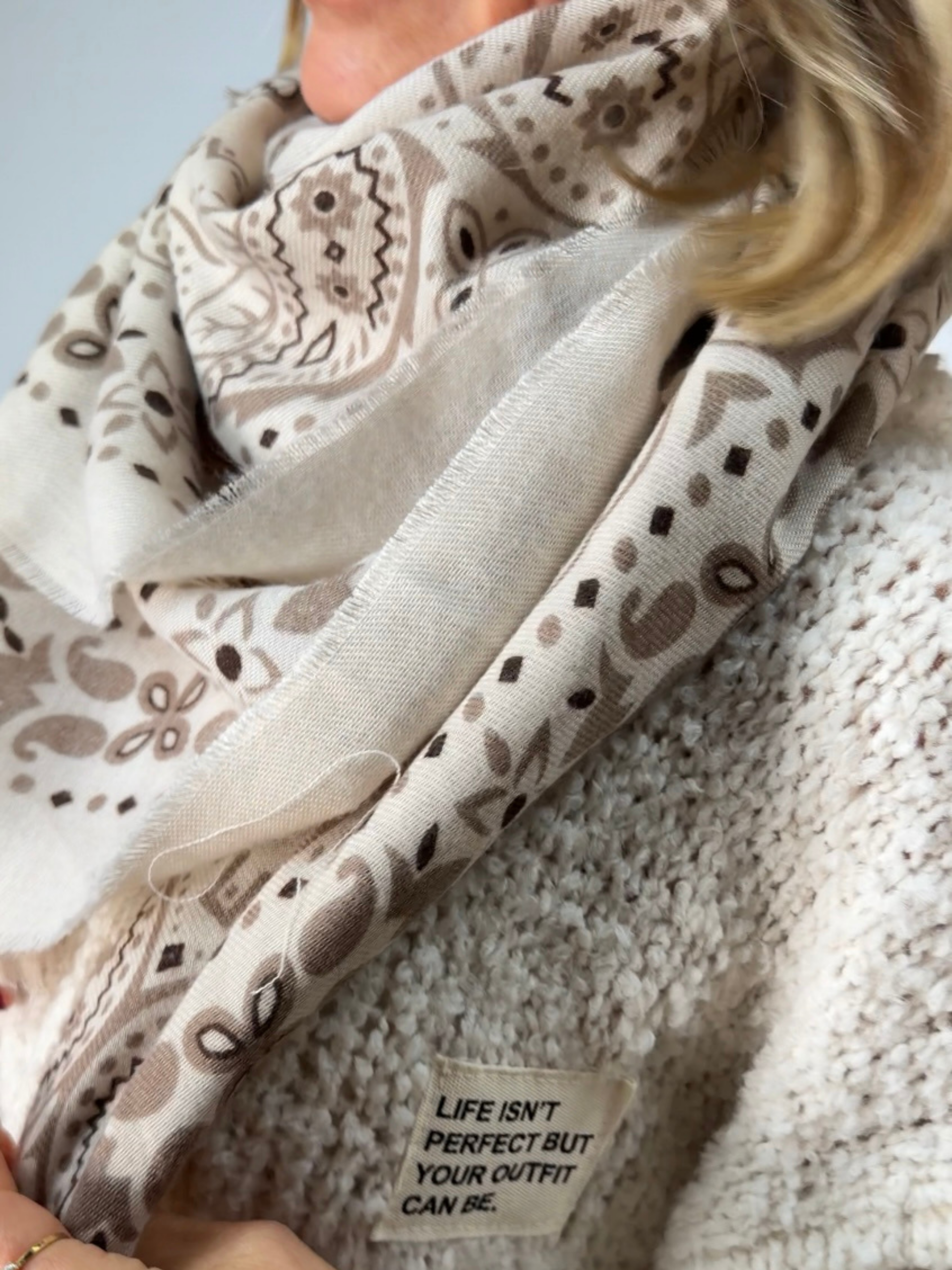 Foulard Nina Beige