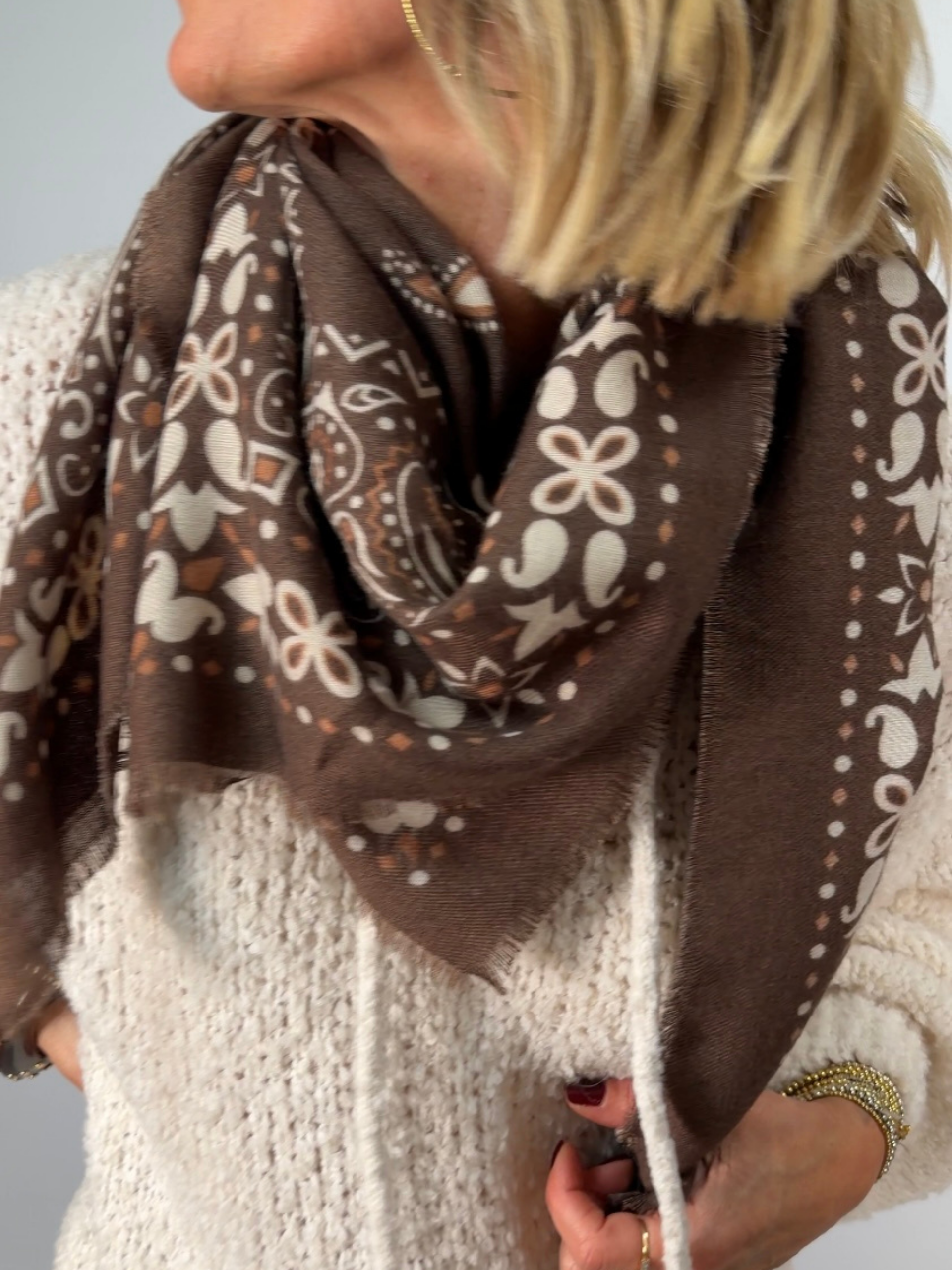 Foulard Nina Choco