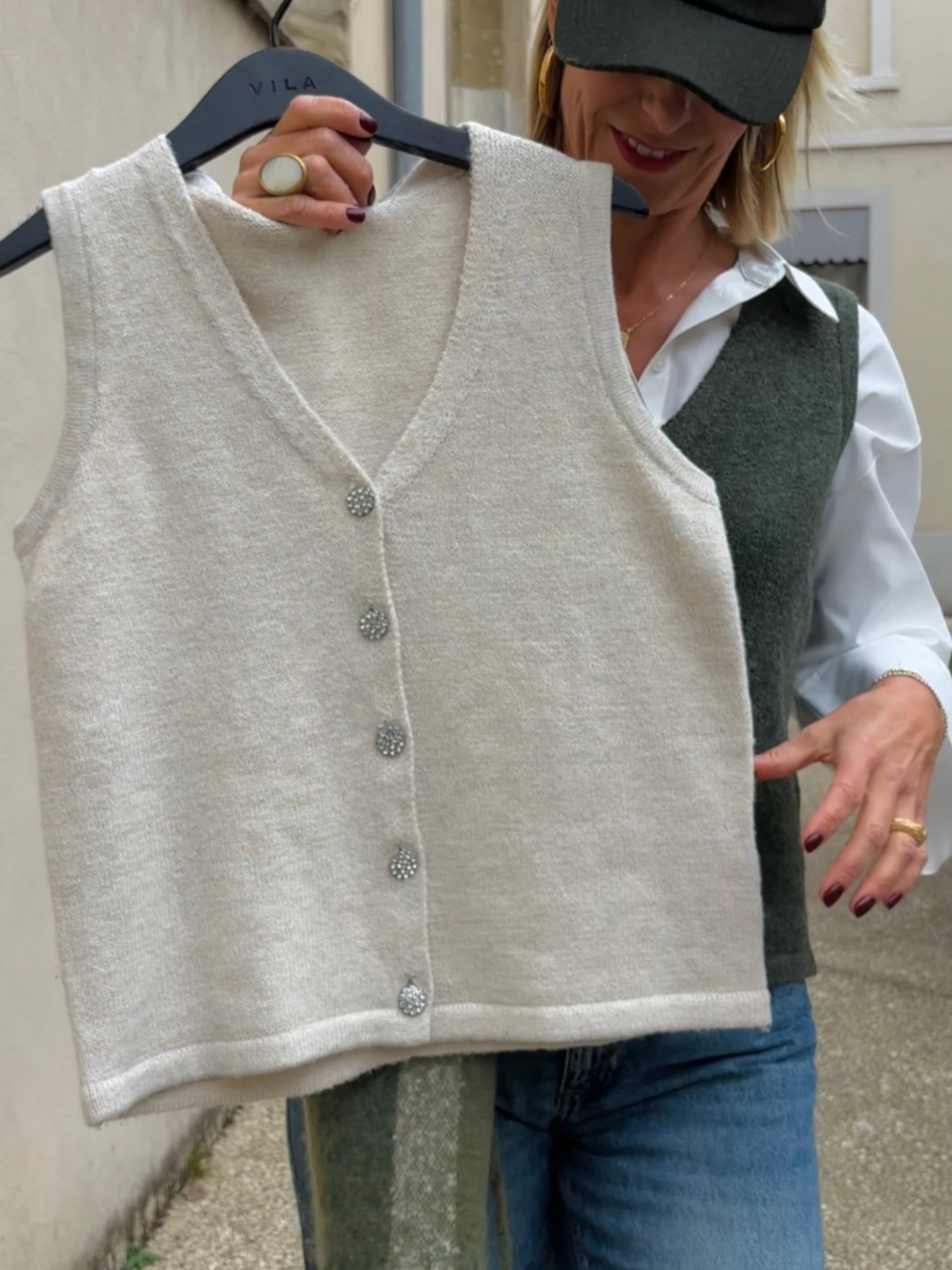 Gilet LUCIENNE Beige