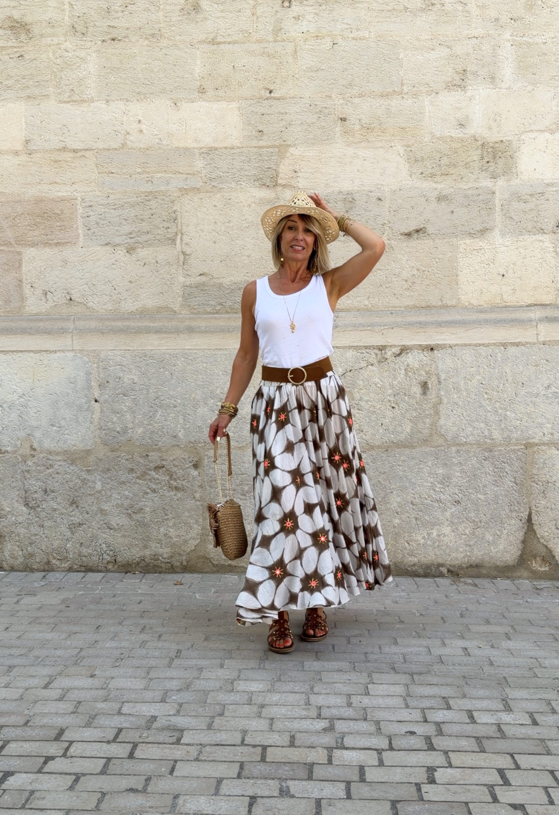 Jupe Candice Marron