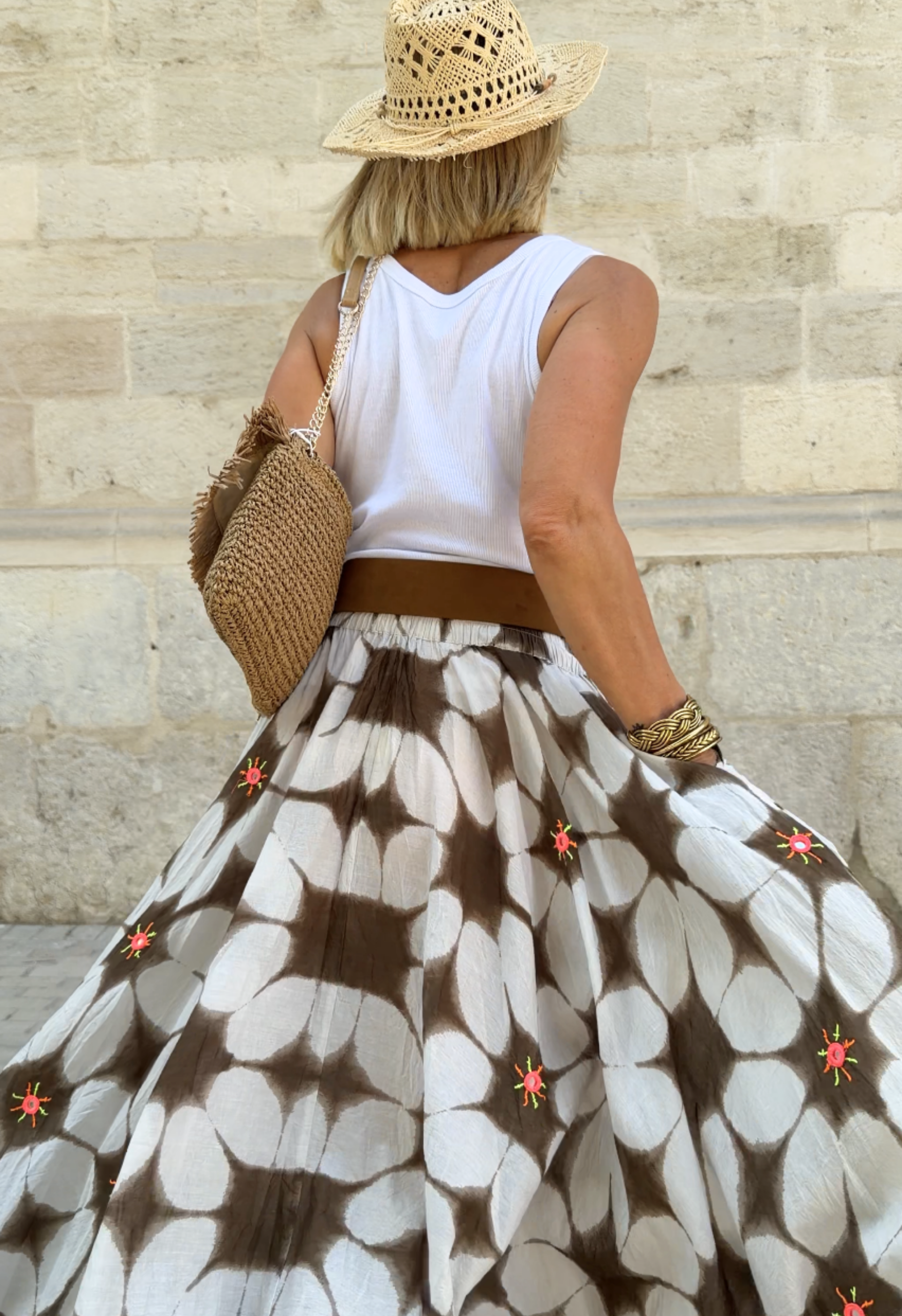 Jupe Candice Marron