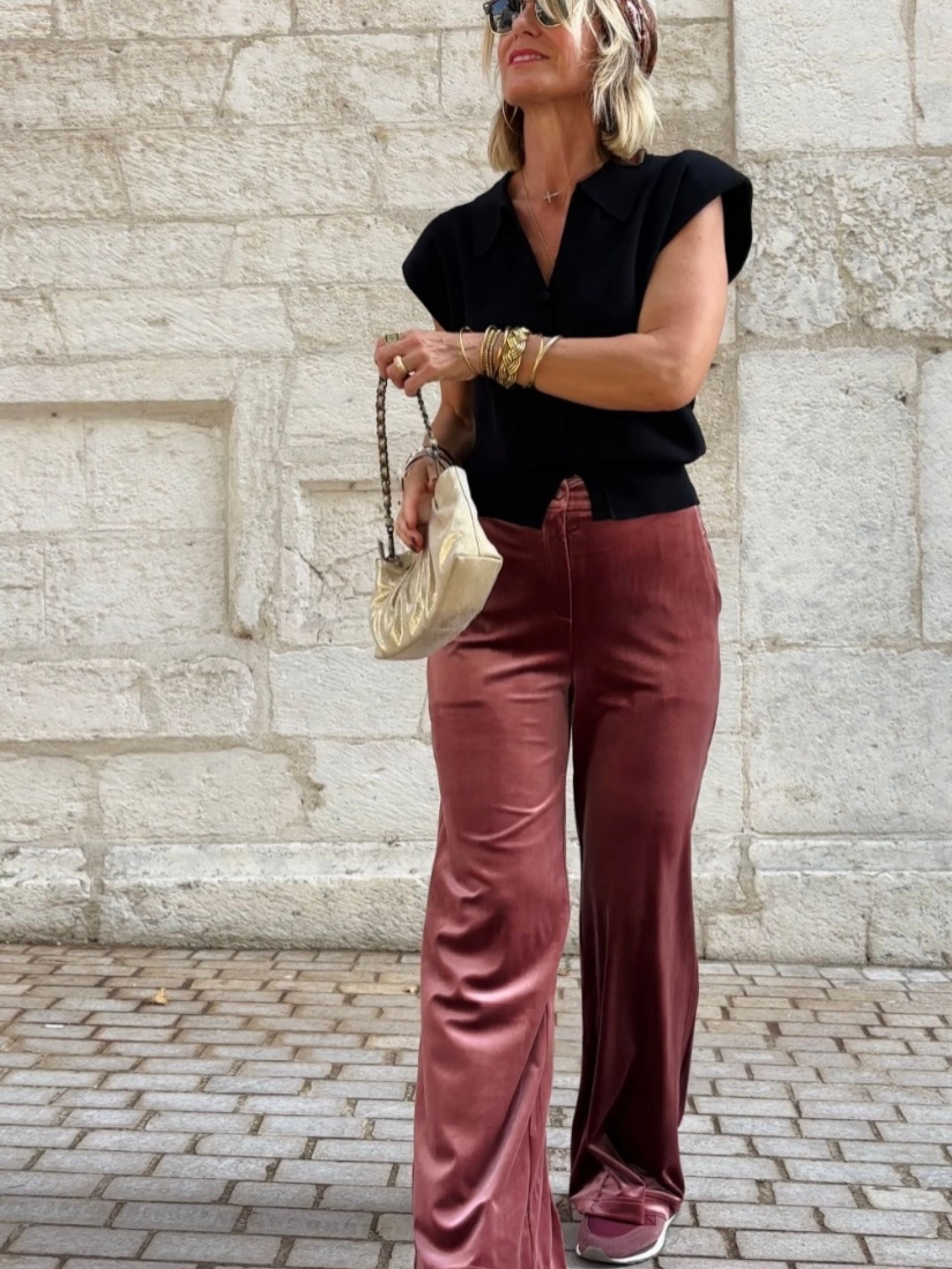 Pantalon ANALIA bordeaux