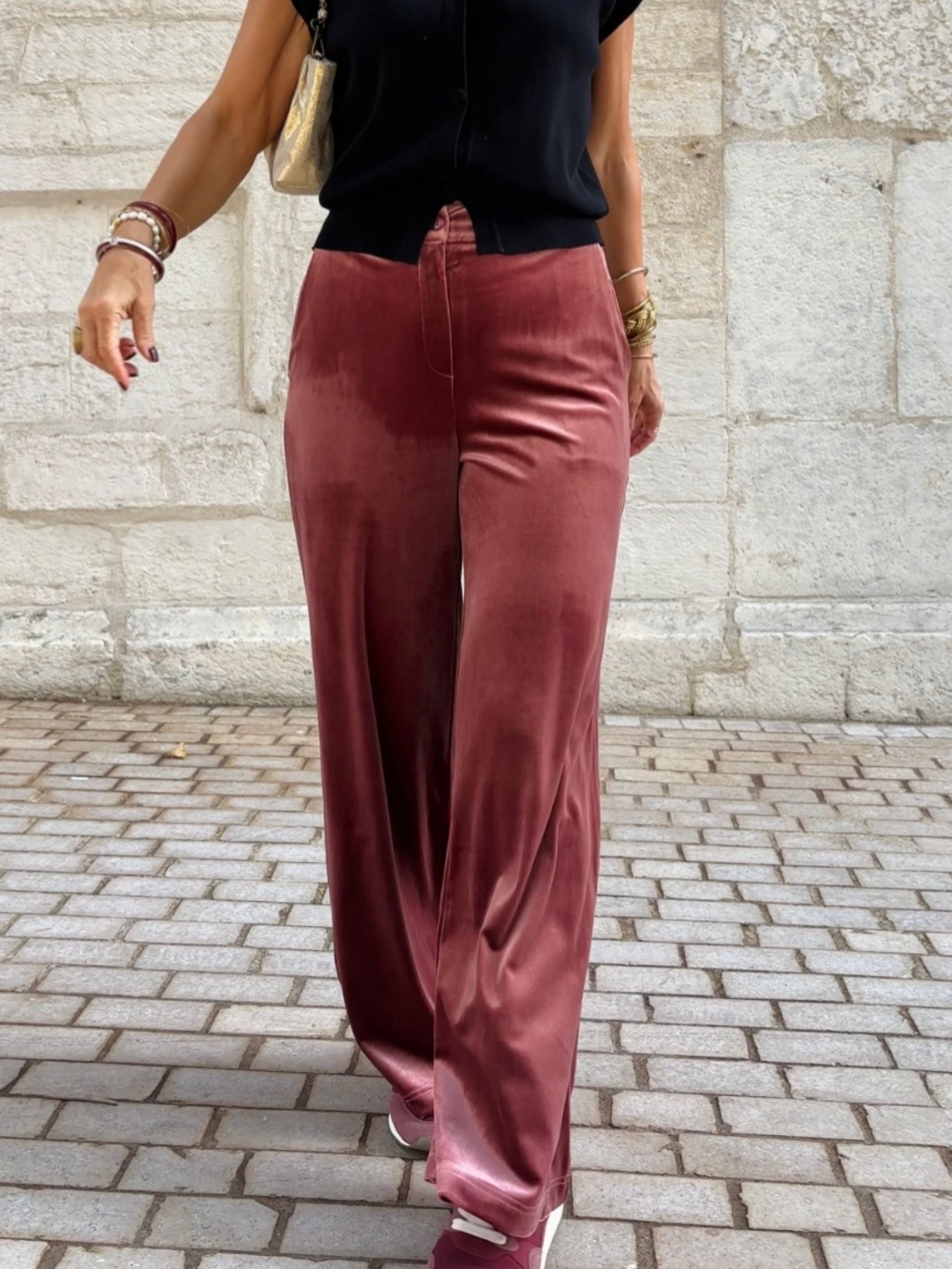 Pantalon ANALIA bordeaux