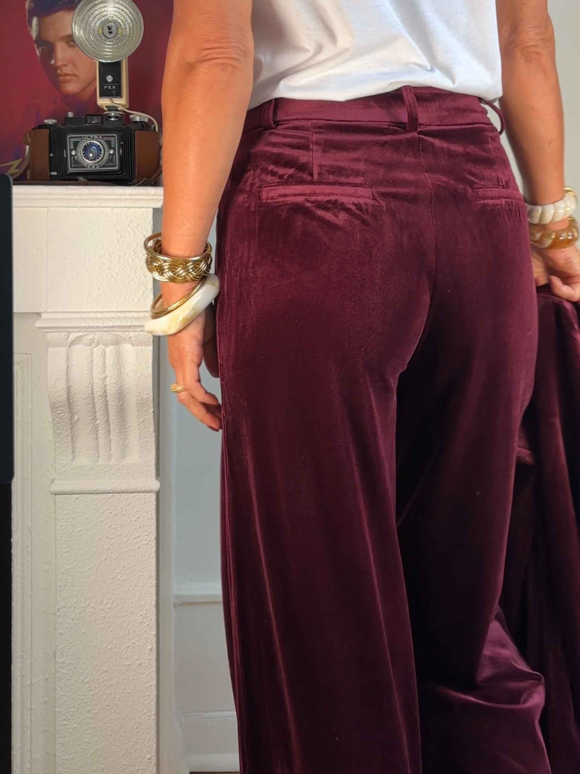 Pantalon MAYNA bordeaux