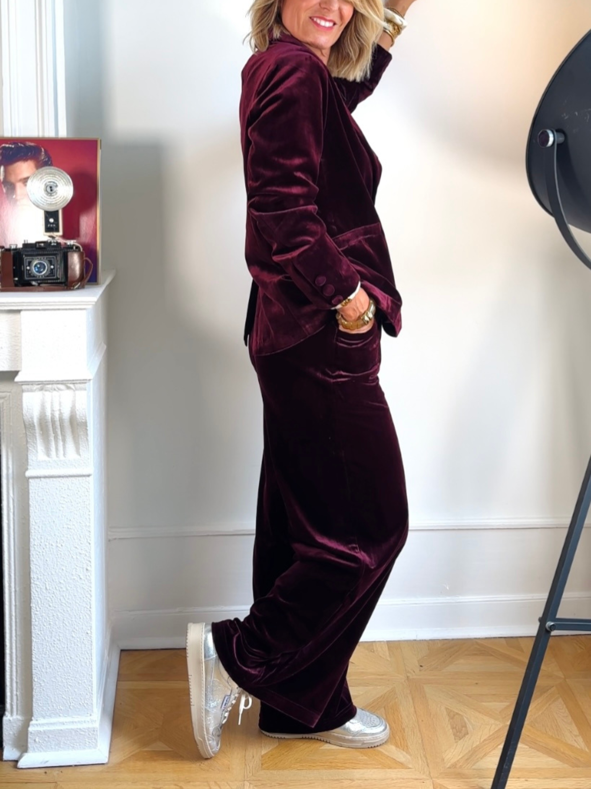 Pantalon MAYNA bordeaux