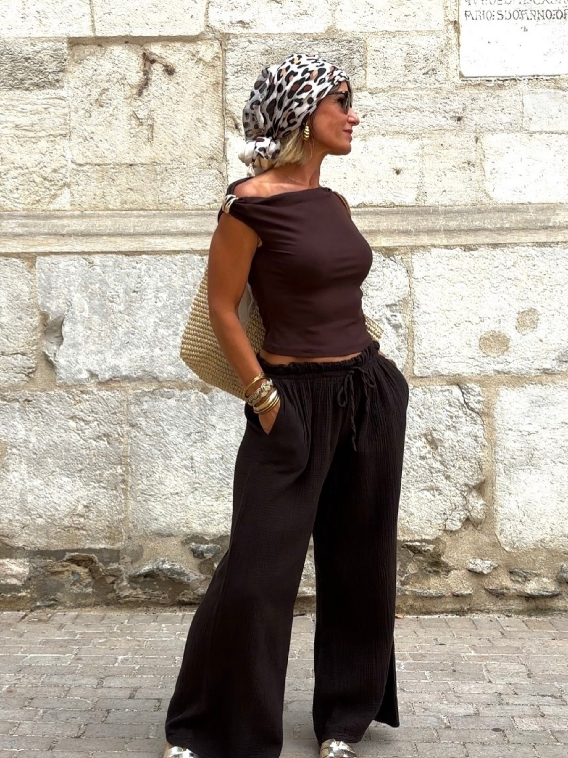 Pantalon OLYMPE Choco