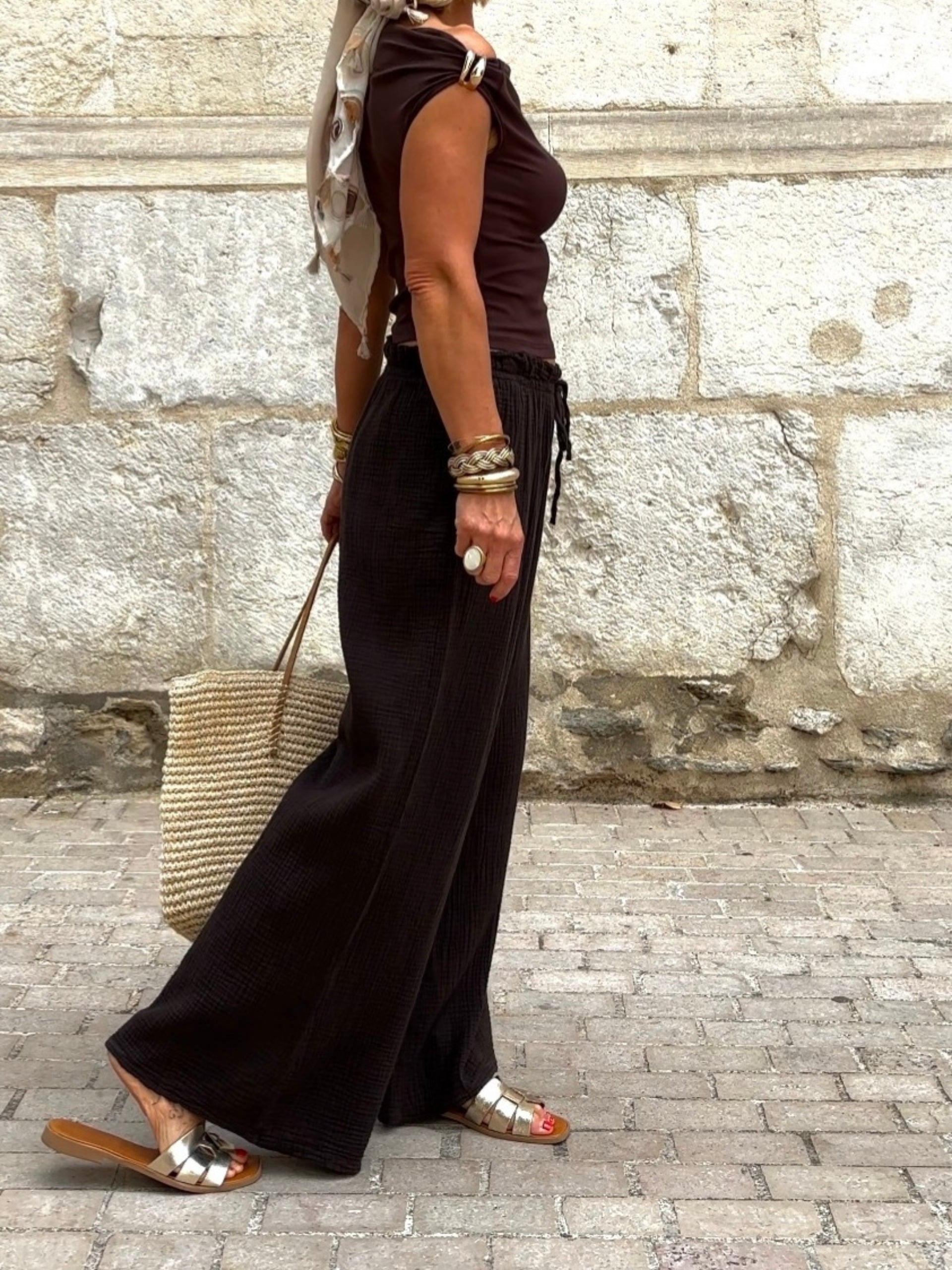 Pantalon OLYMPE Choco