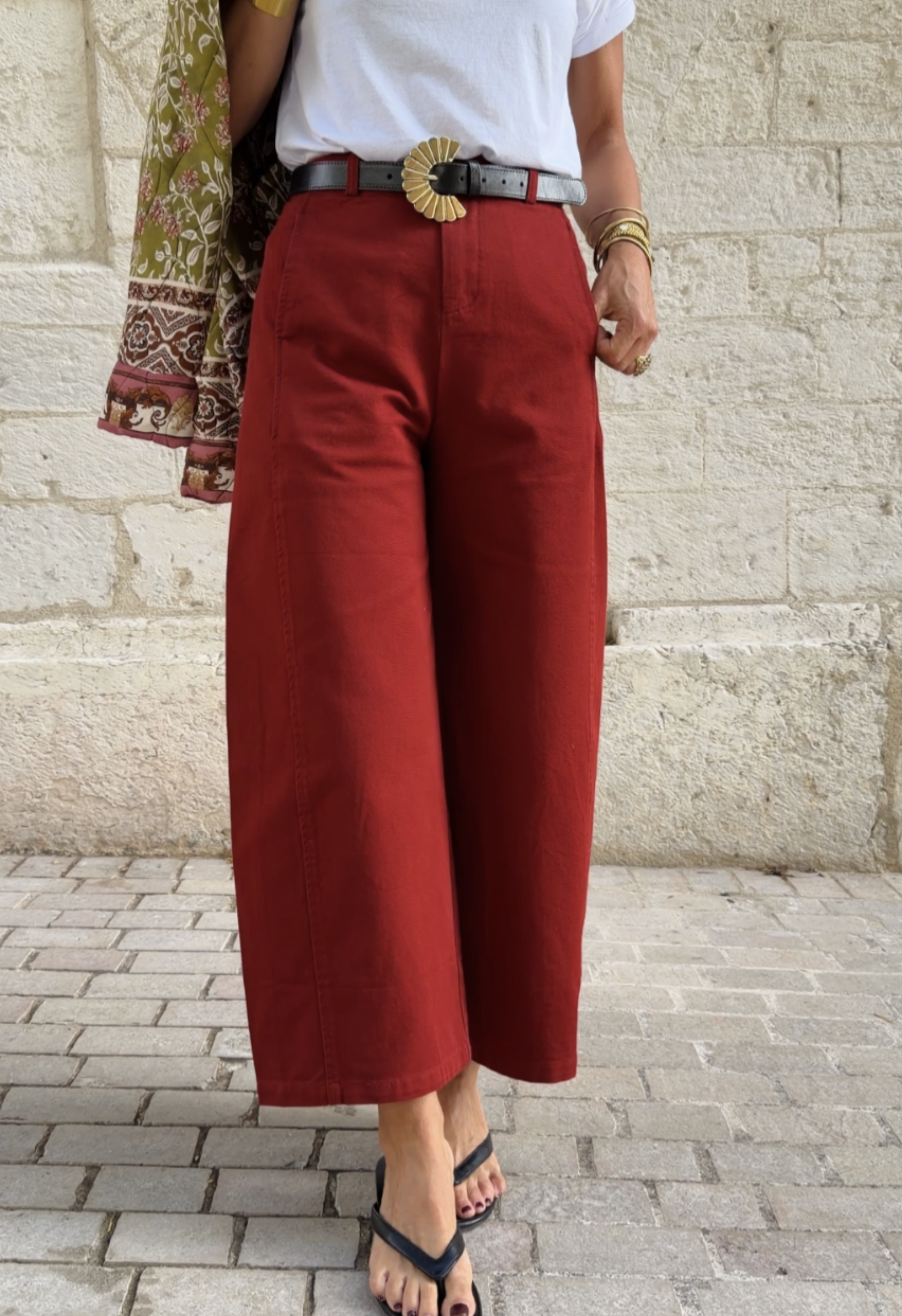 Pantalon Zoé Rouge