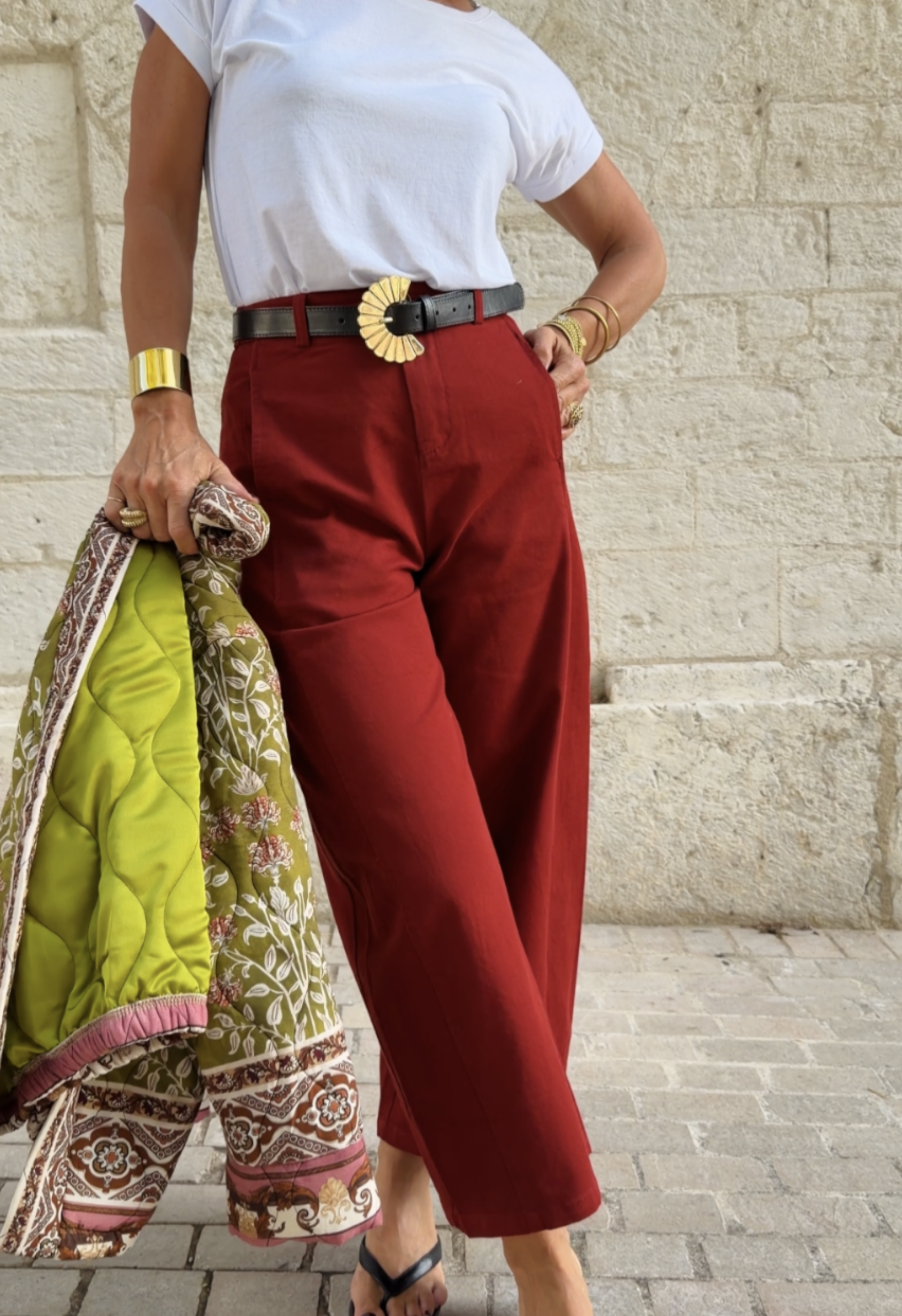 Pantalon Zoé Rouge