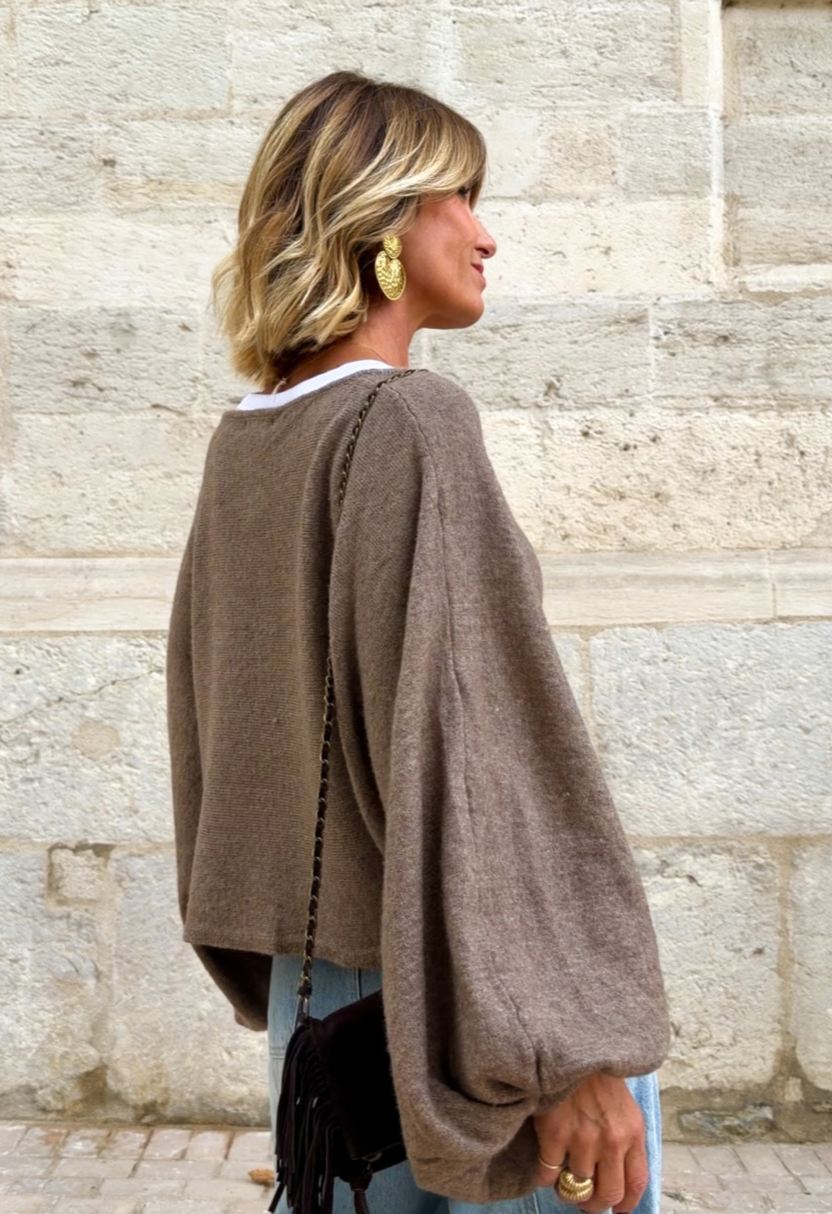 Pull Manon taupe