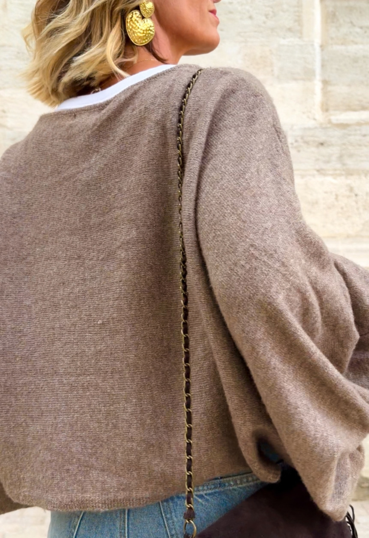 Pull Manon taupe