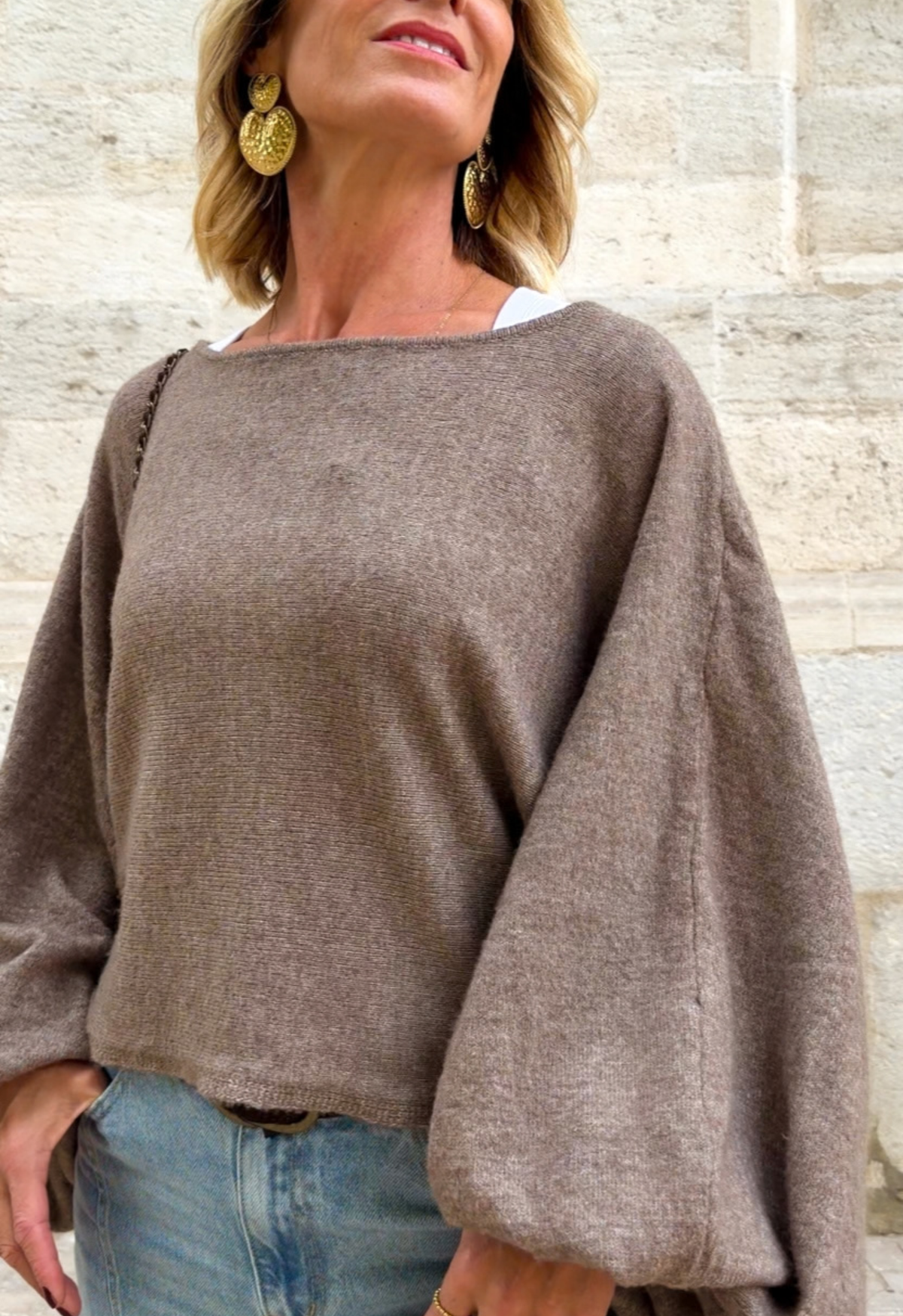 Pull Manon taupe
