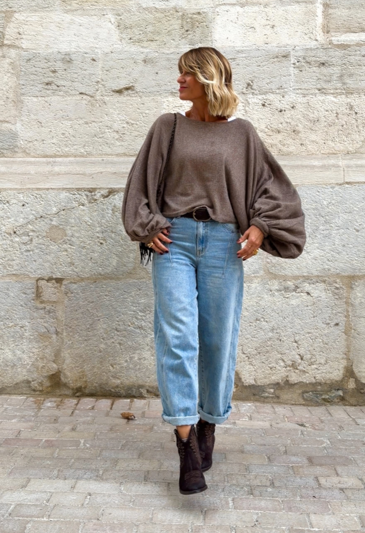 Pull Manon taupe