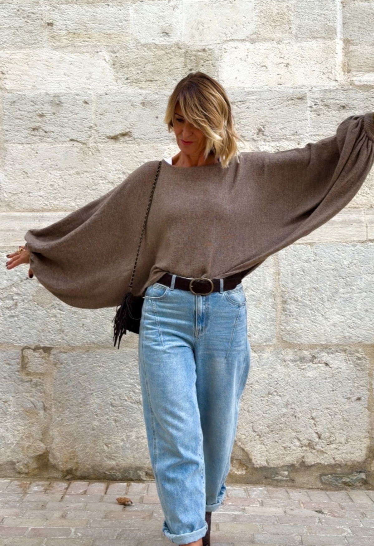 Pull Manon taupe