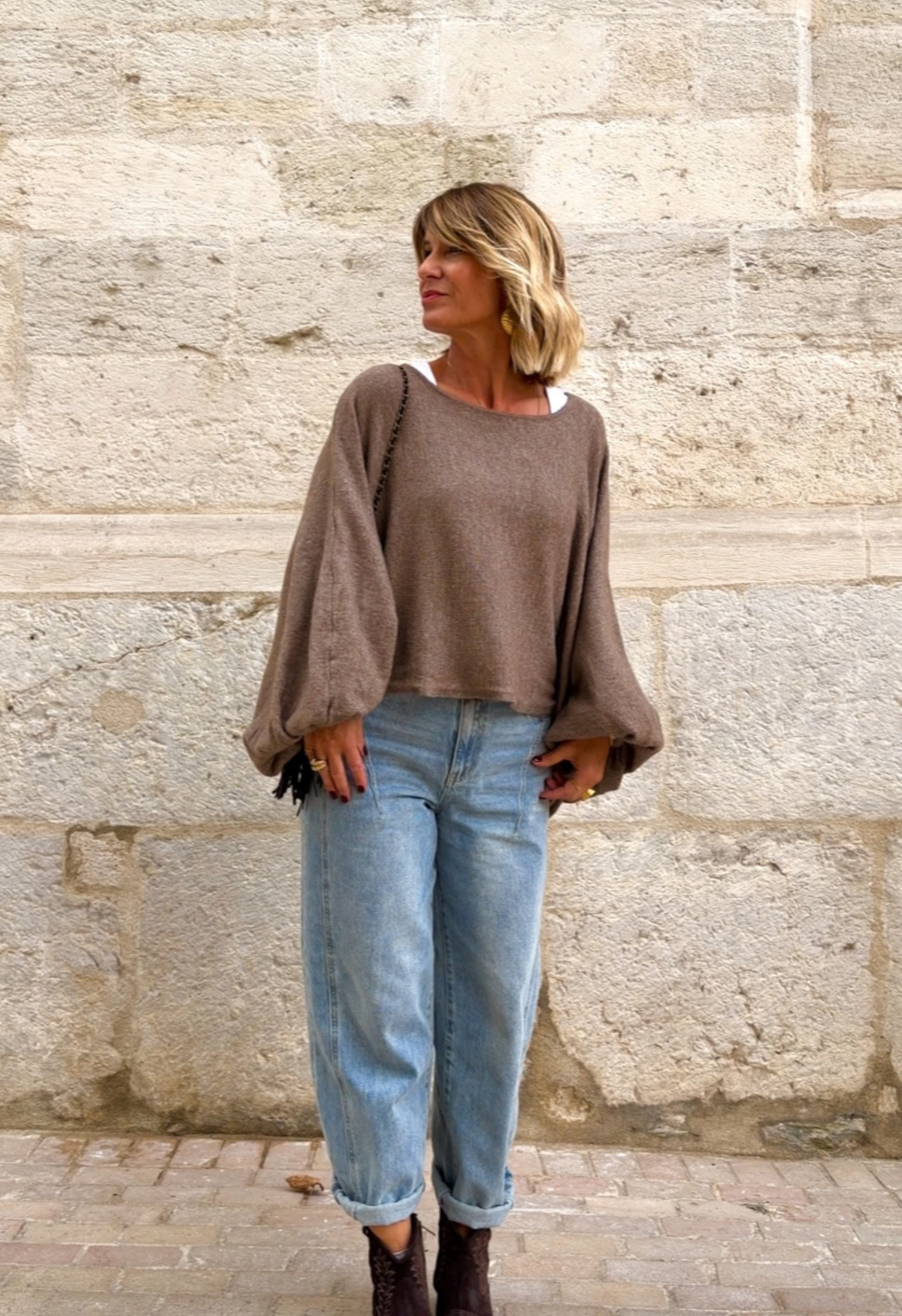 Pull Manon taupe
