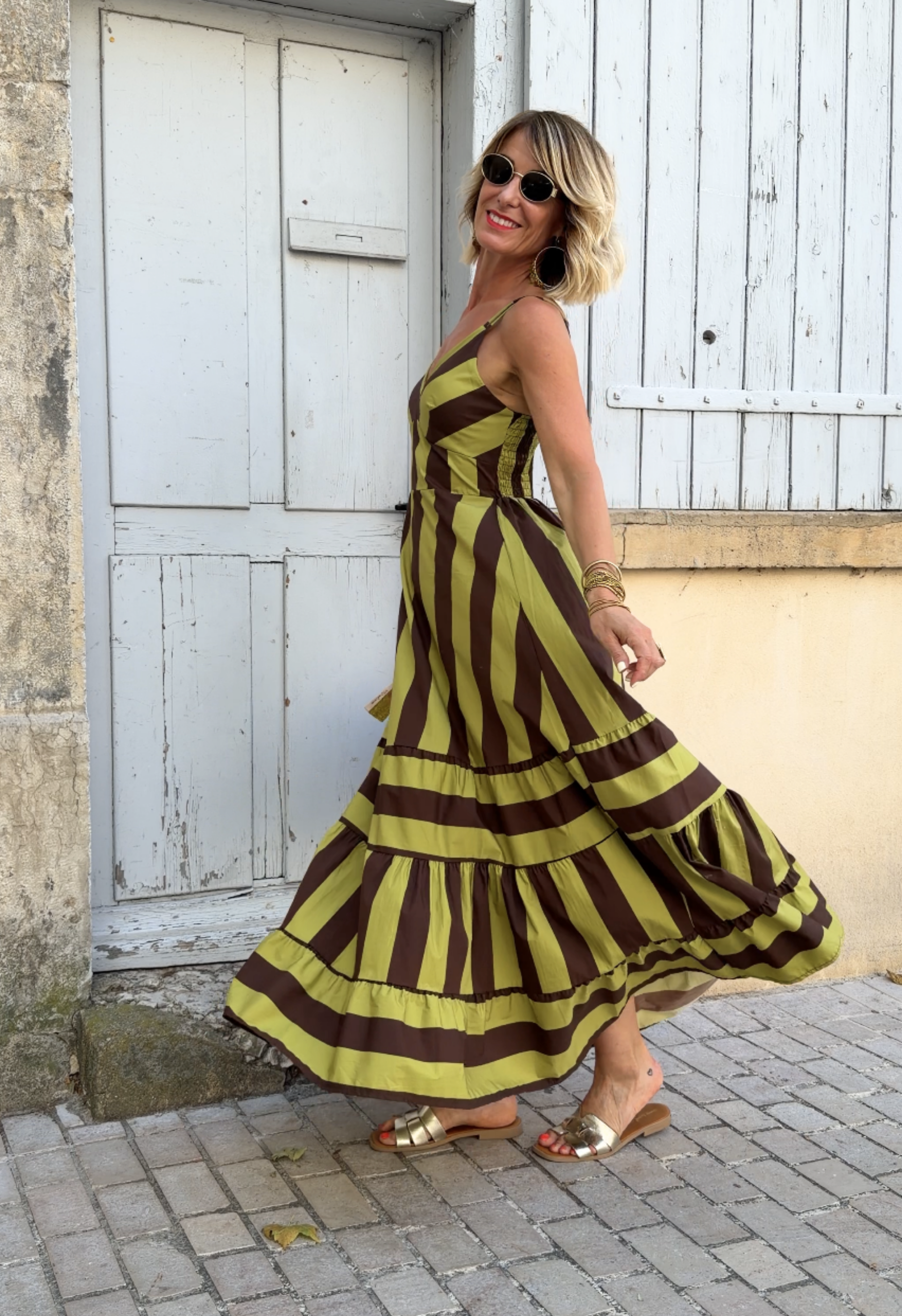 Robe Flore Verte