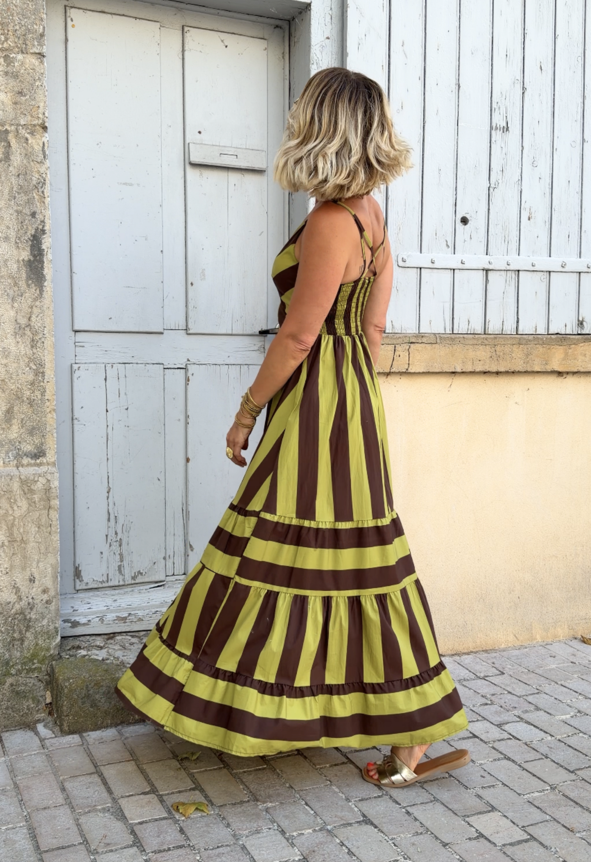 Robe Flore Verte