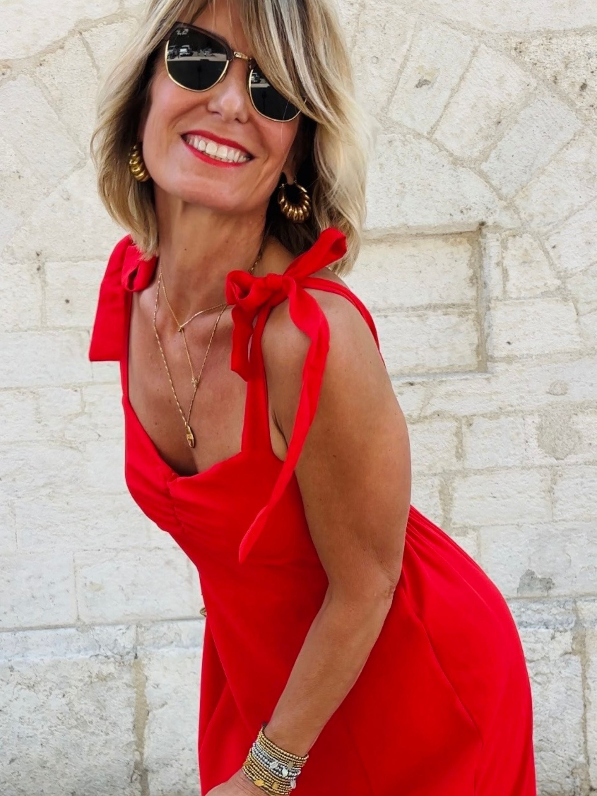Robe STÉPHANIE Rouge
