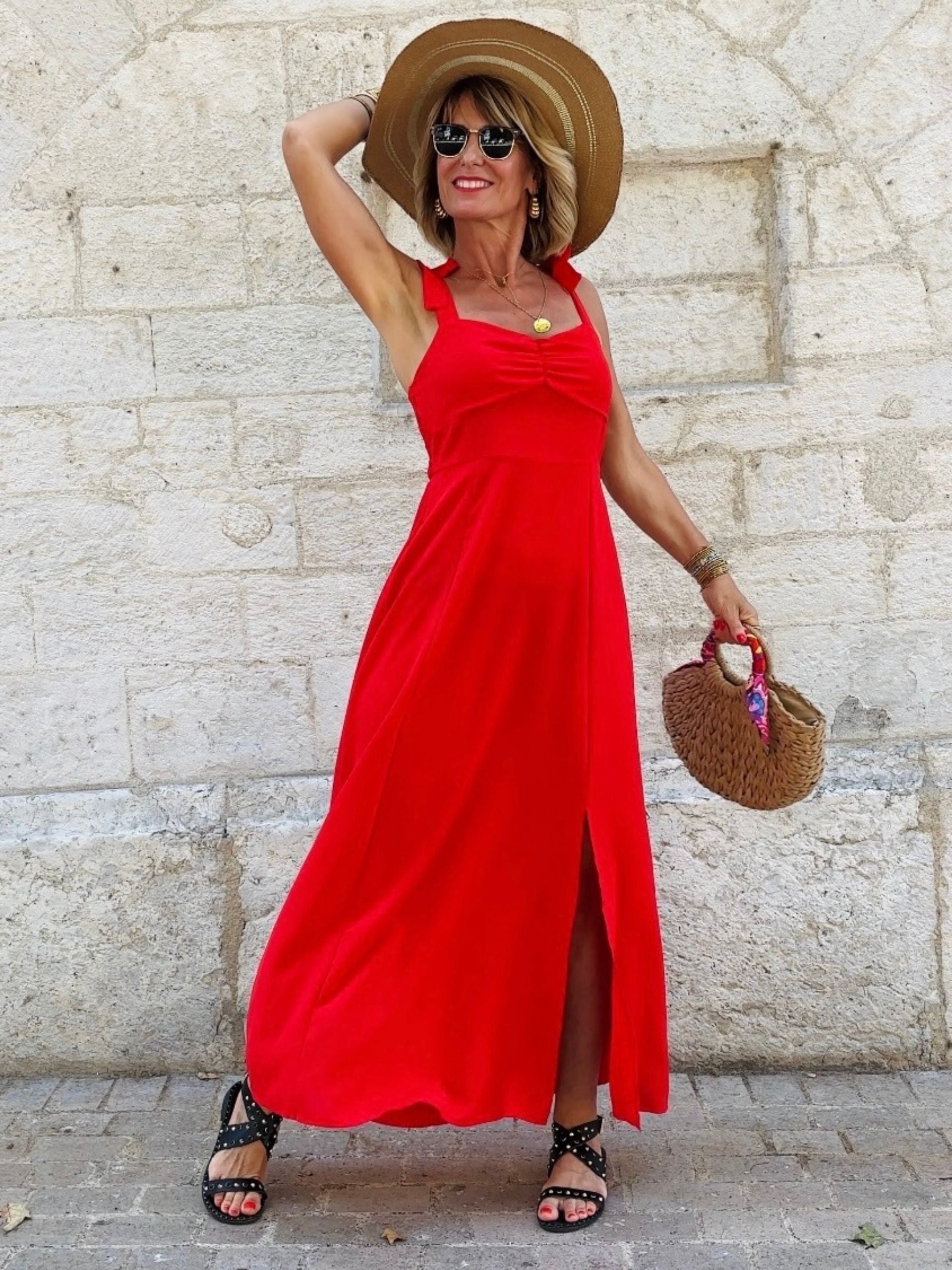 Robe STÉPHANIE Rouge
