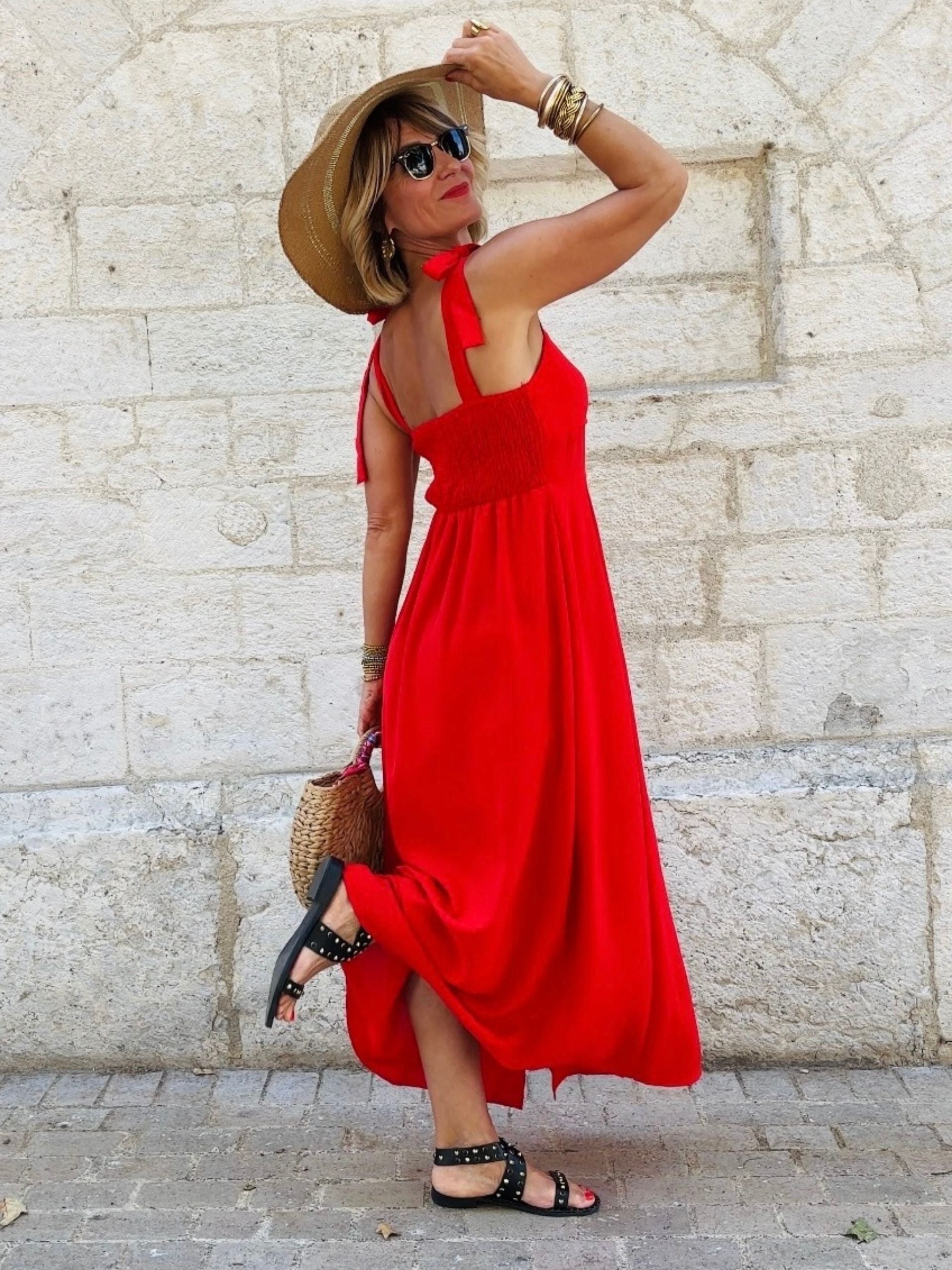 Robe STÉPHANIE Rouge