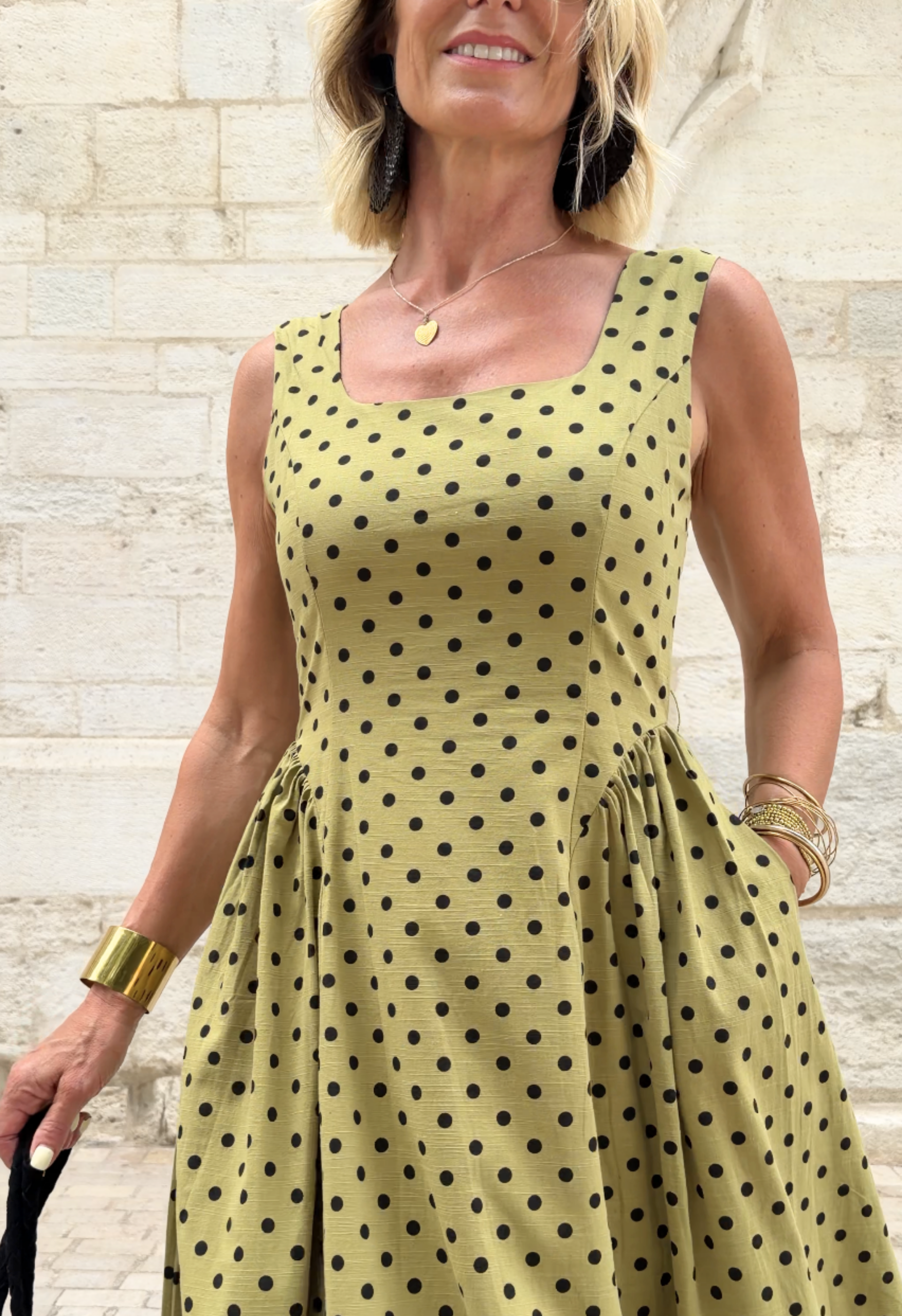 Robe Elvire kaki