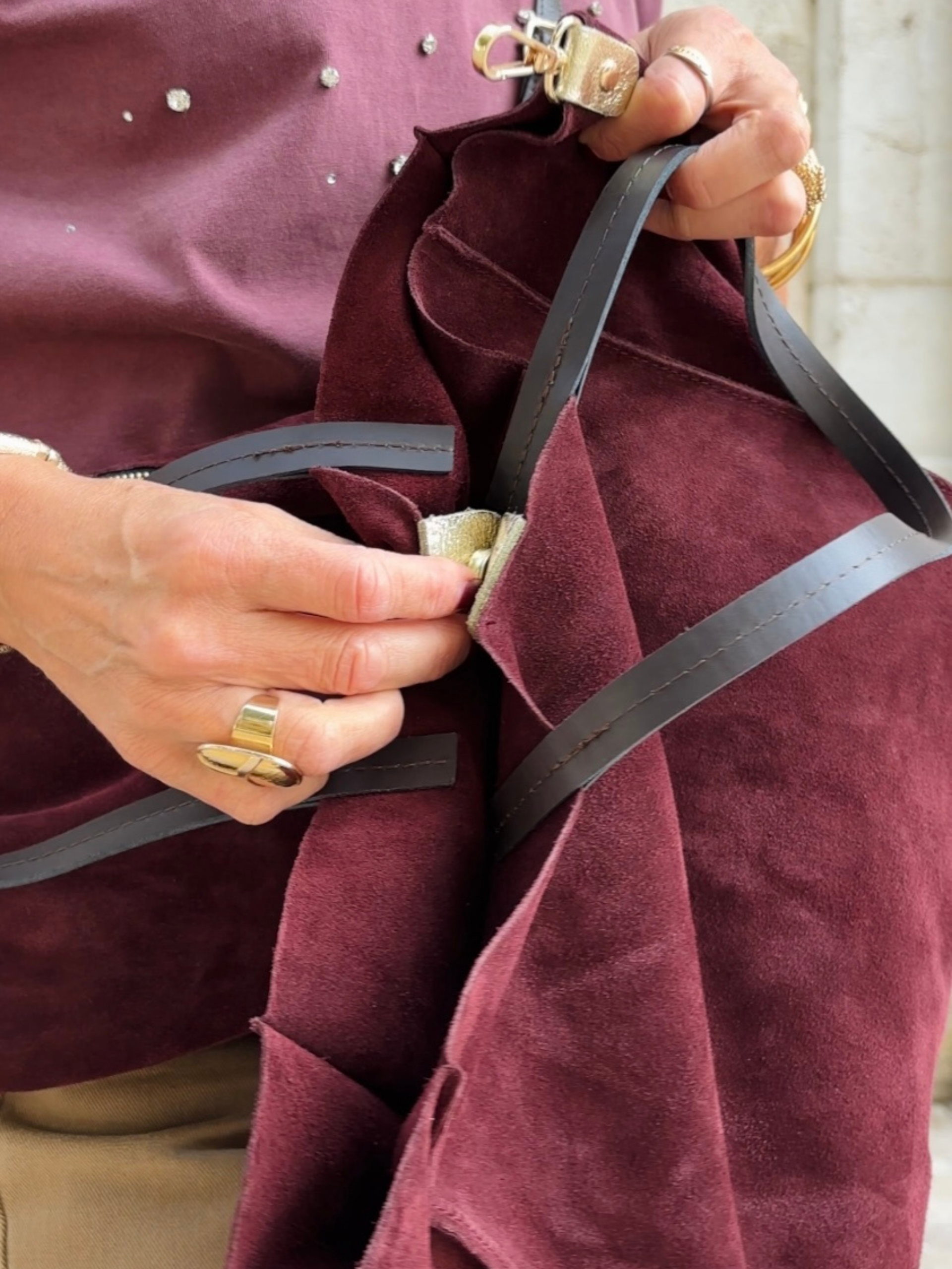 Sac LAZULI  Bordeaux