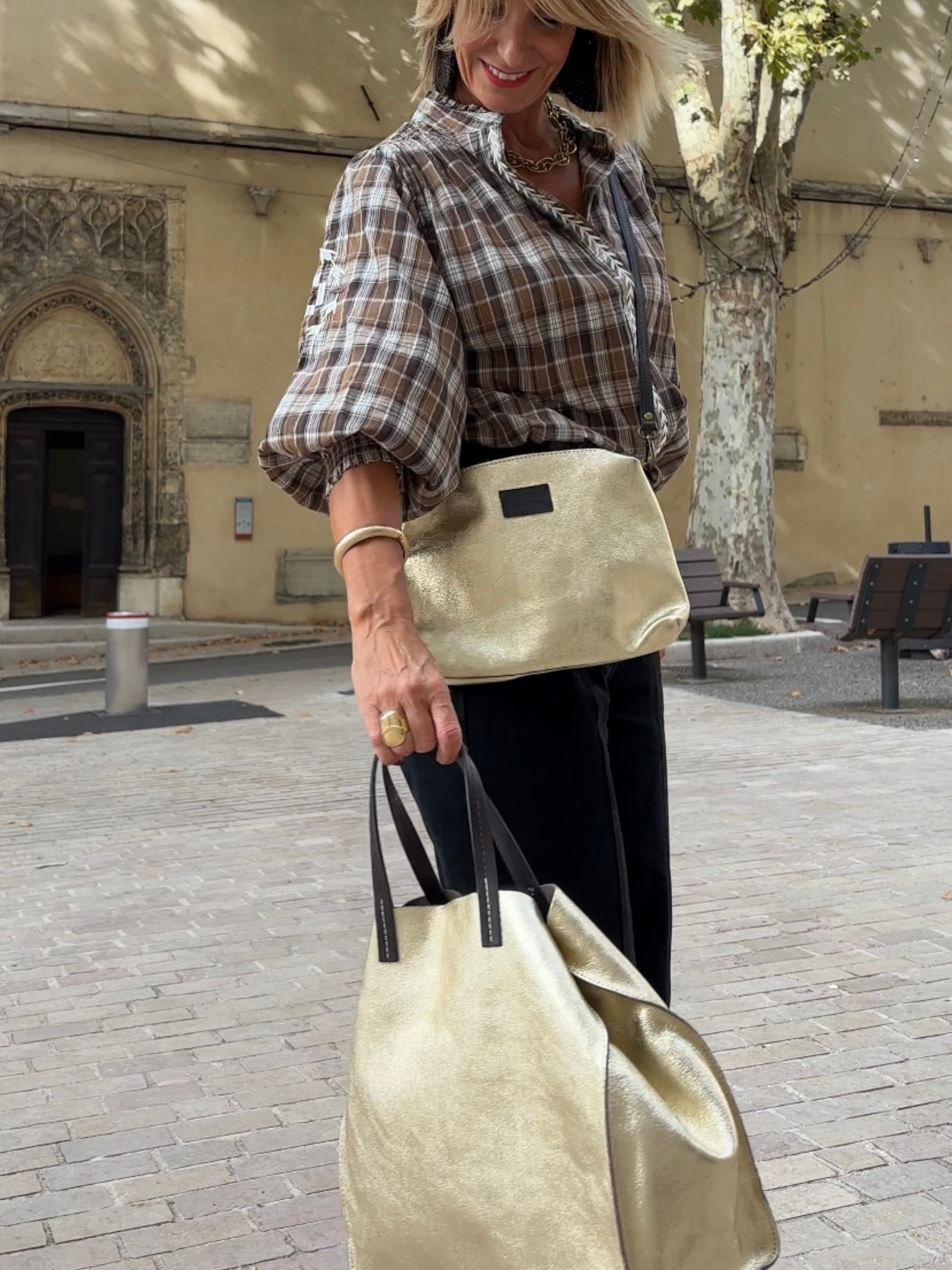 Sac LAZULI doré