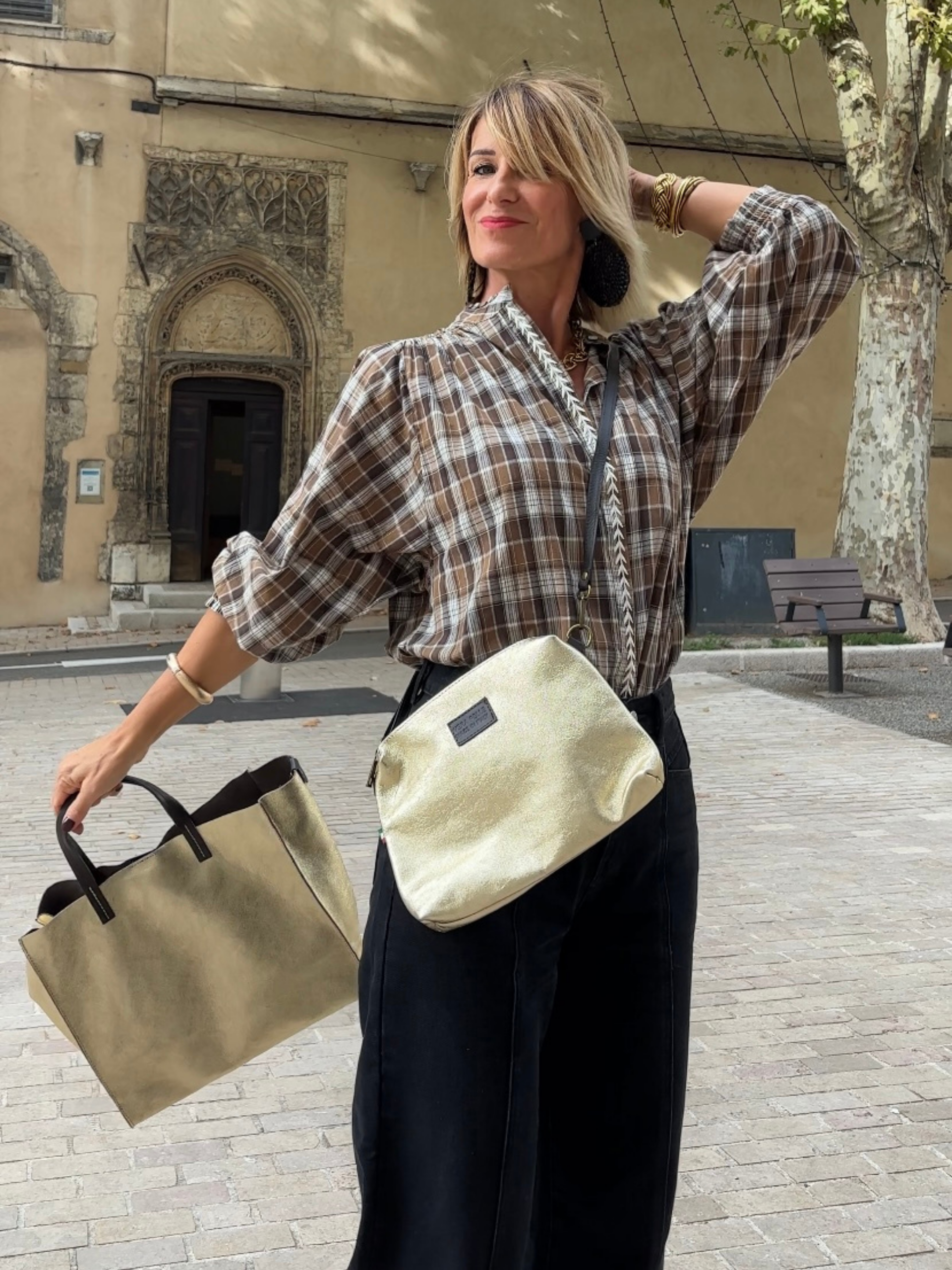 Sac LAZULI doré