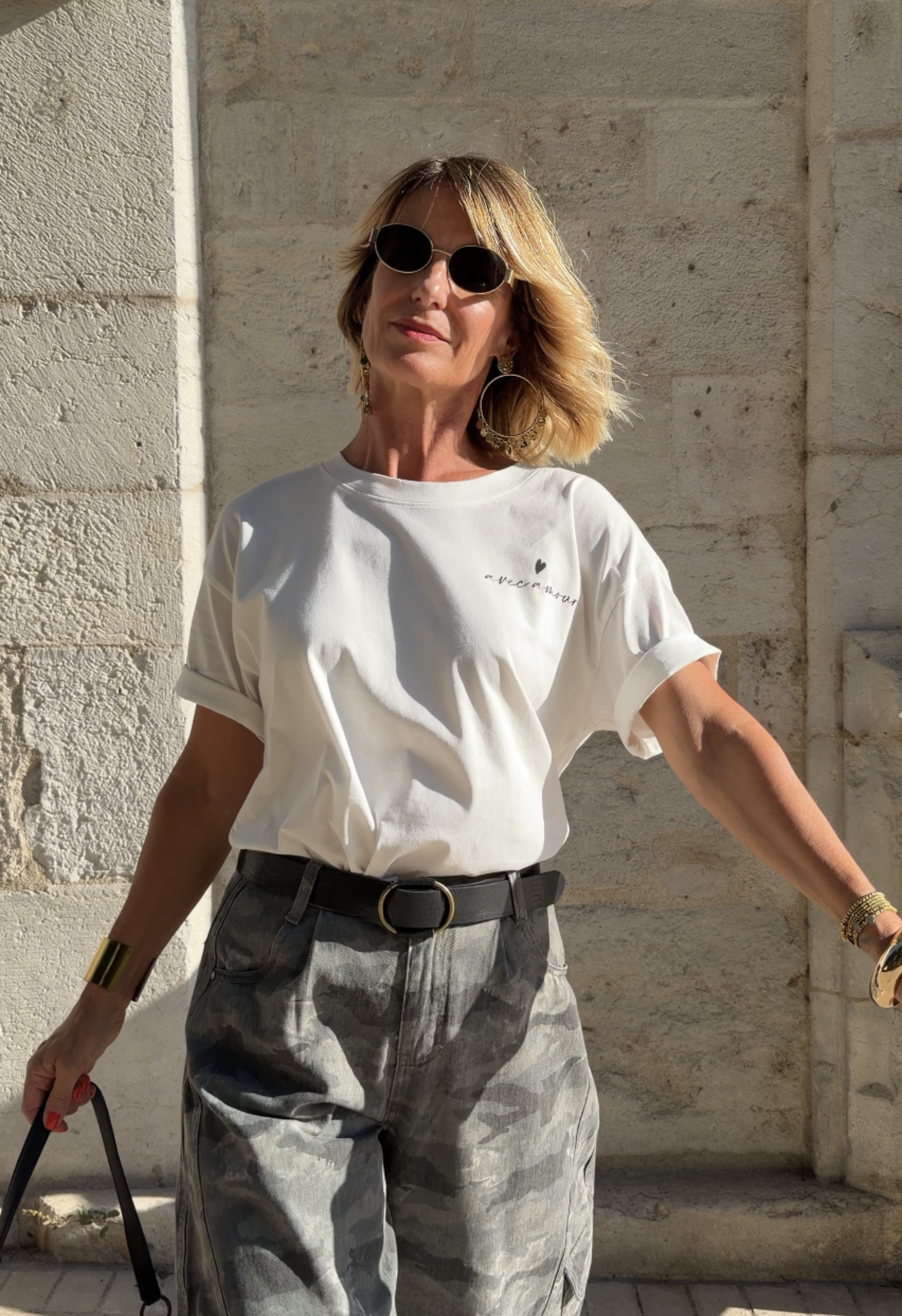 T-shirt Amour Blanc
