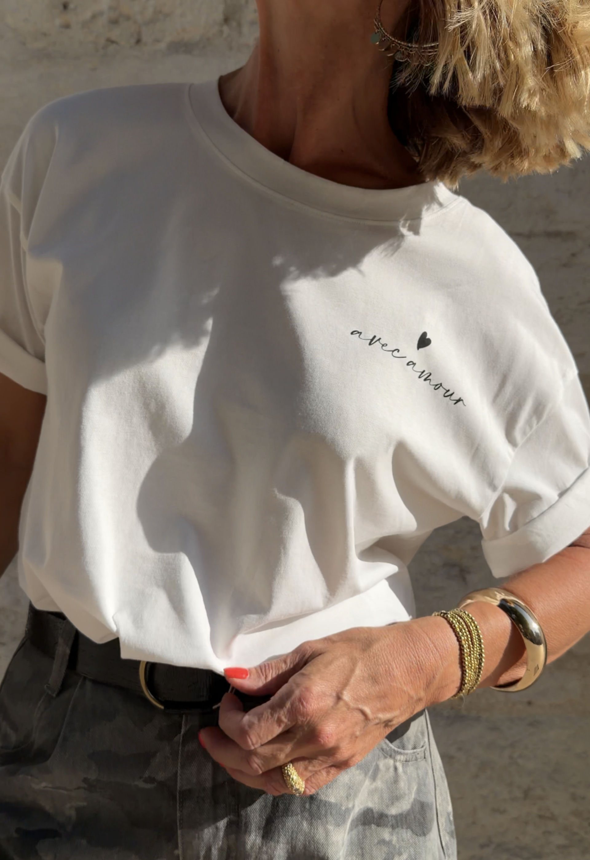 T-shirt Amour Blanc