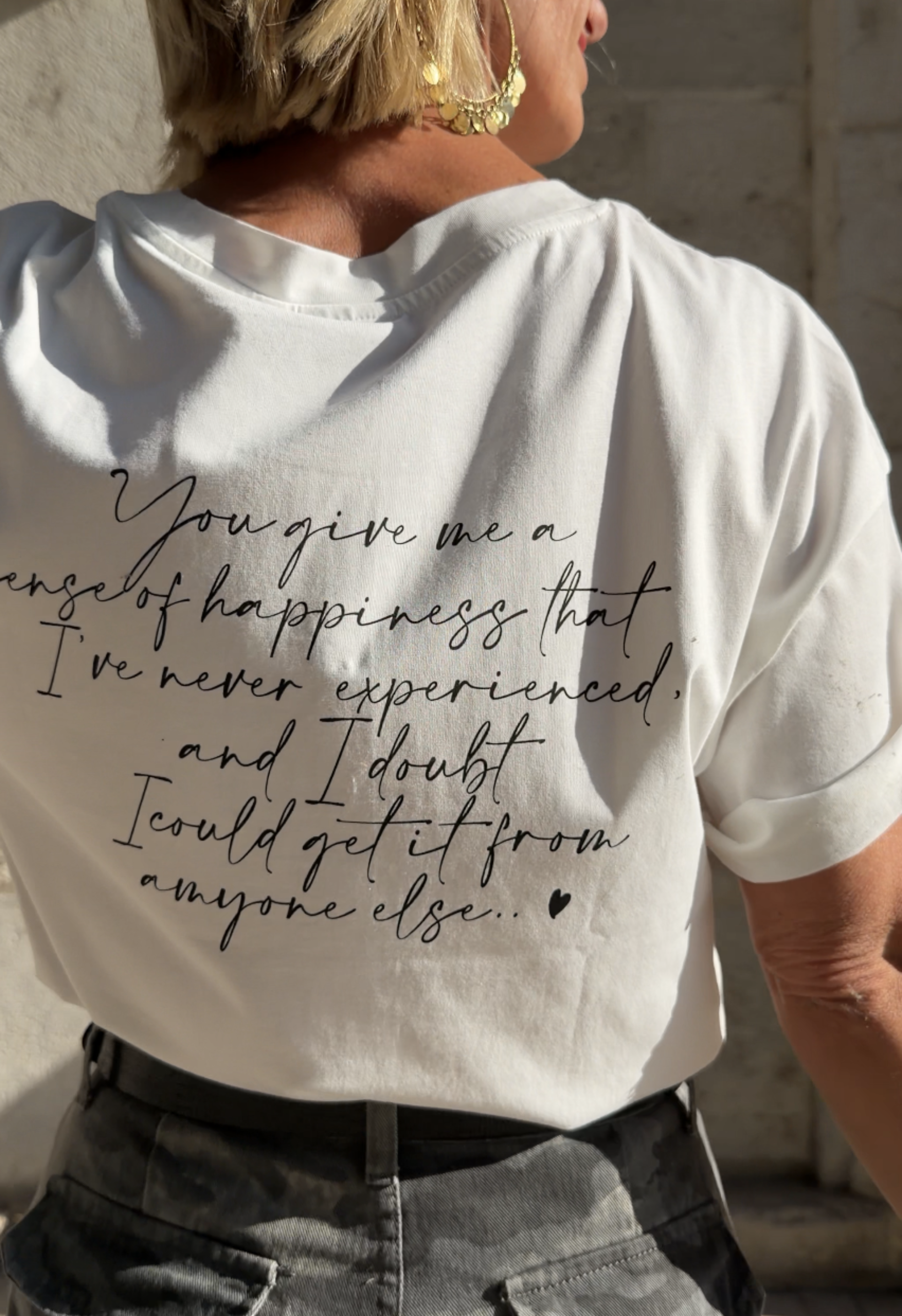 T-shirt Amour Blanc