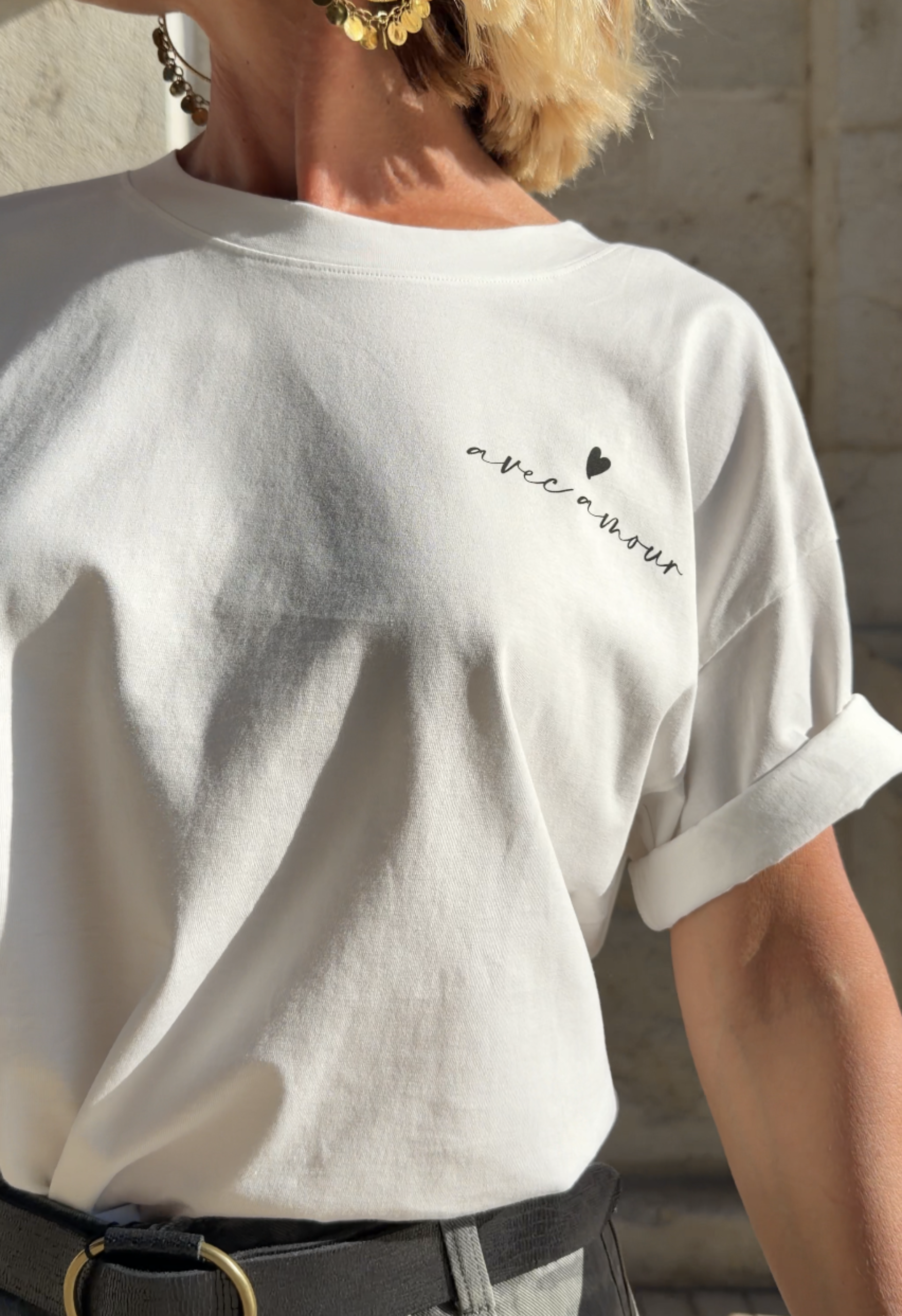 T-shirt Amour Blanc