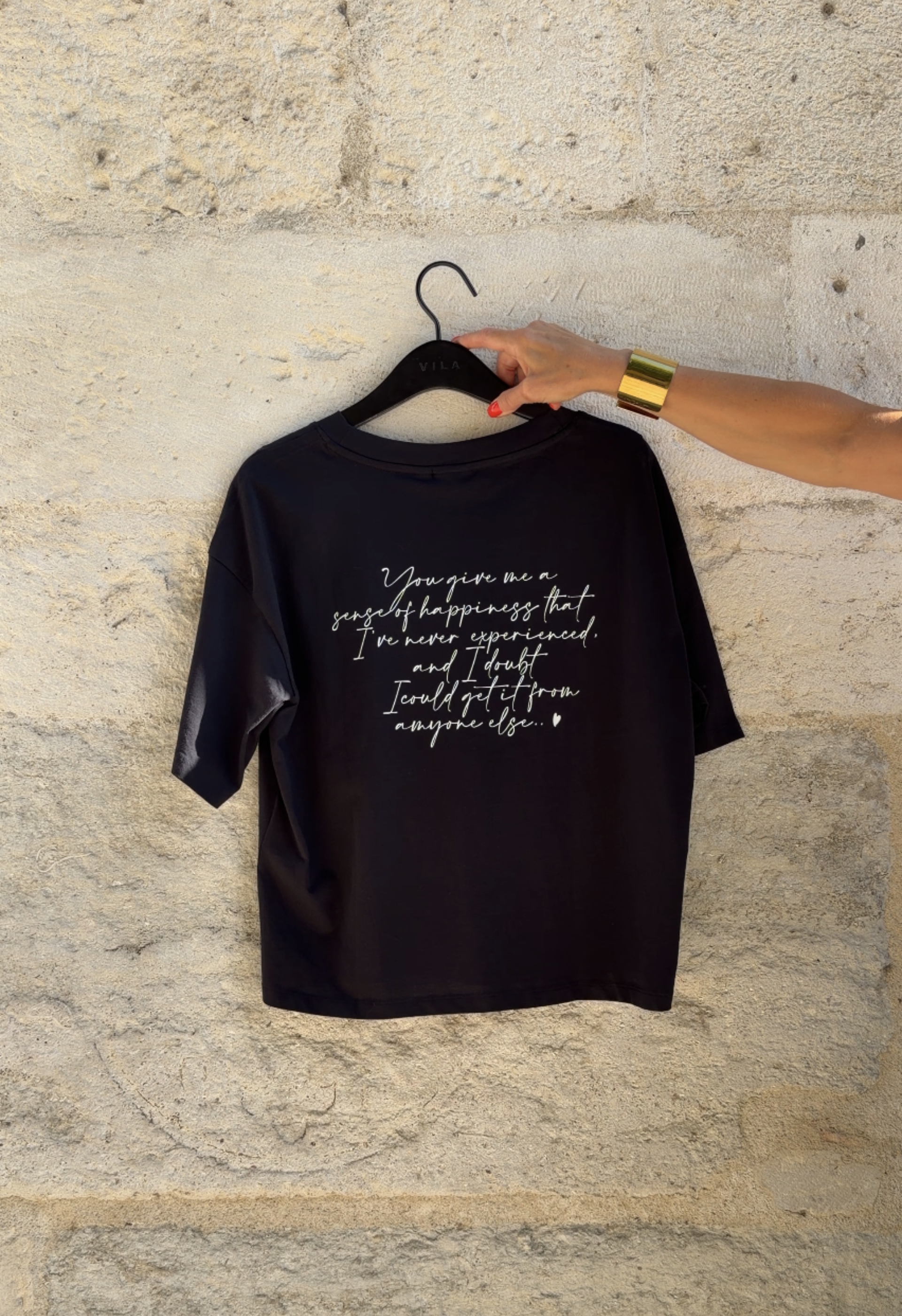 T-shirt Amour Noir